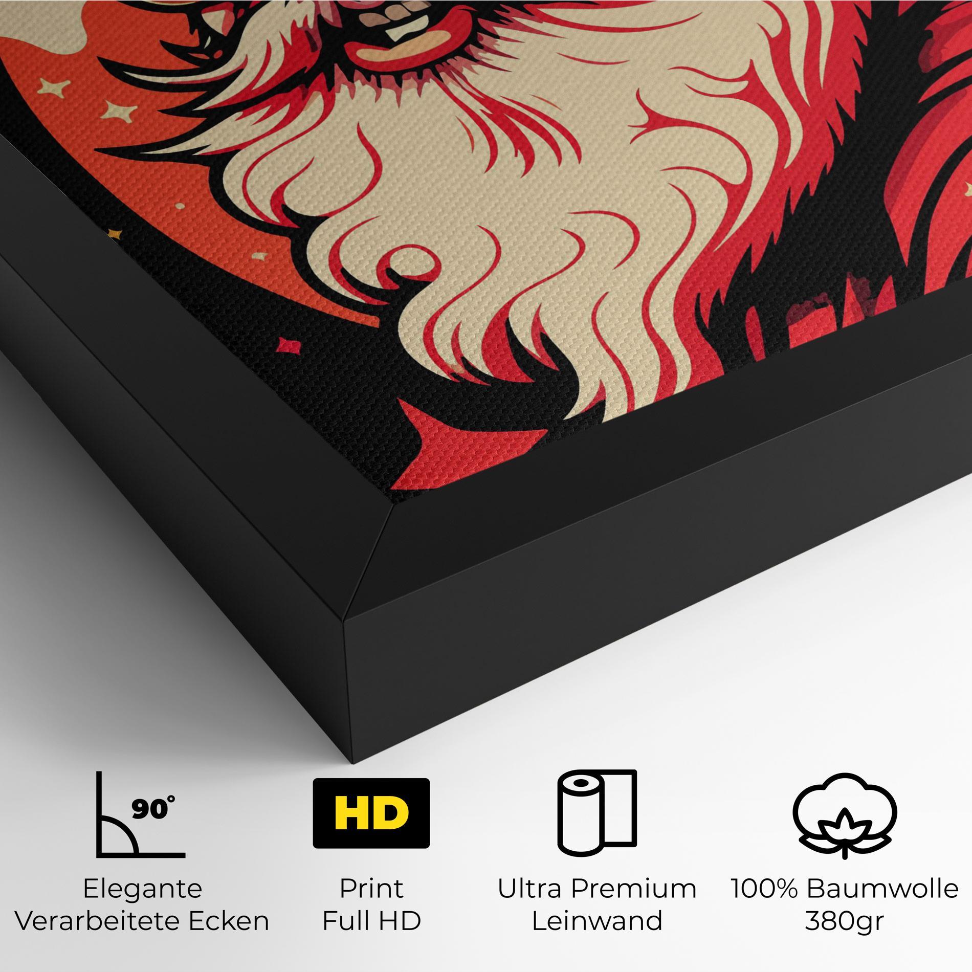 Leinwandbild Glasses Santa mockup 4