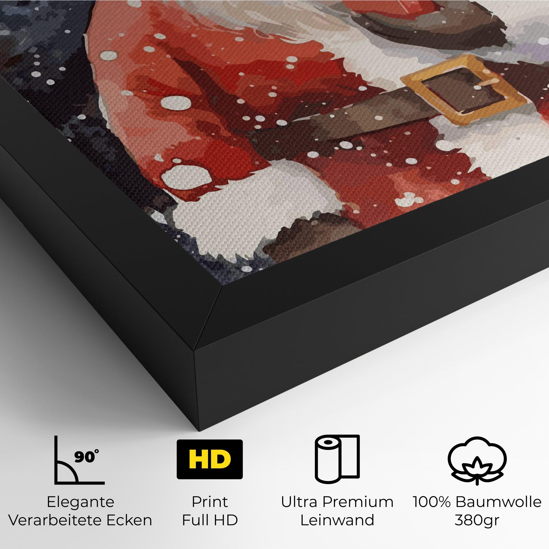 Leinwandbild Holding Gift mockup 4