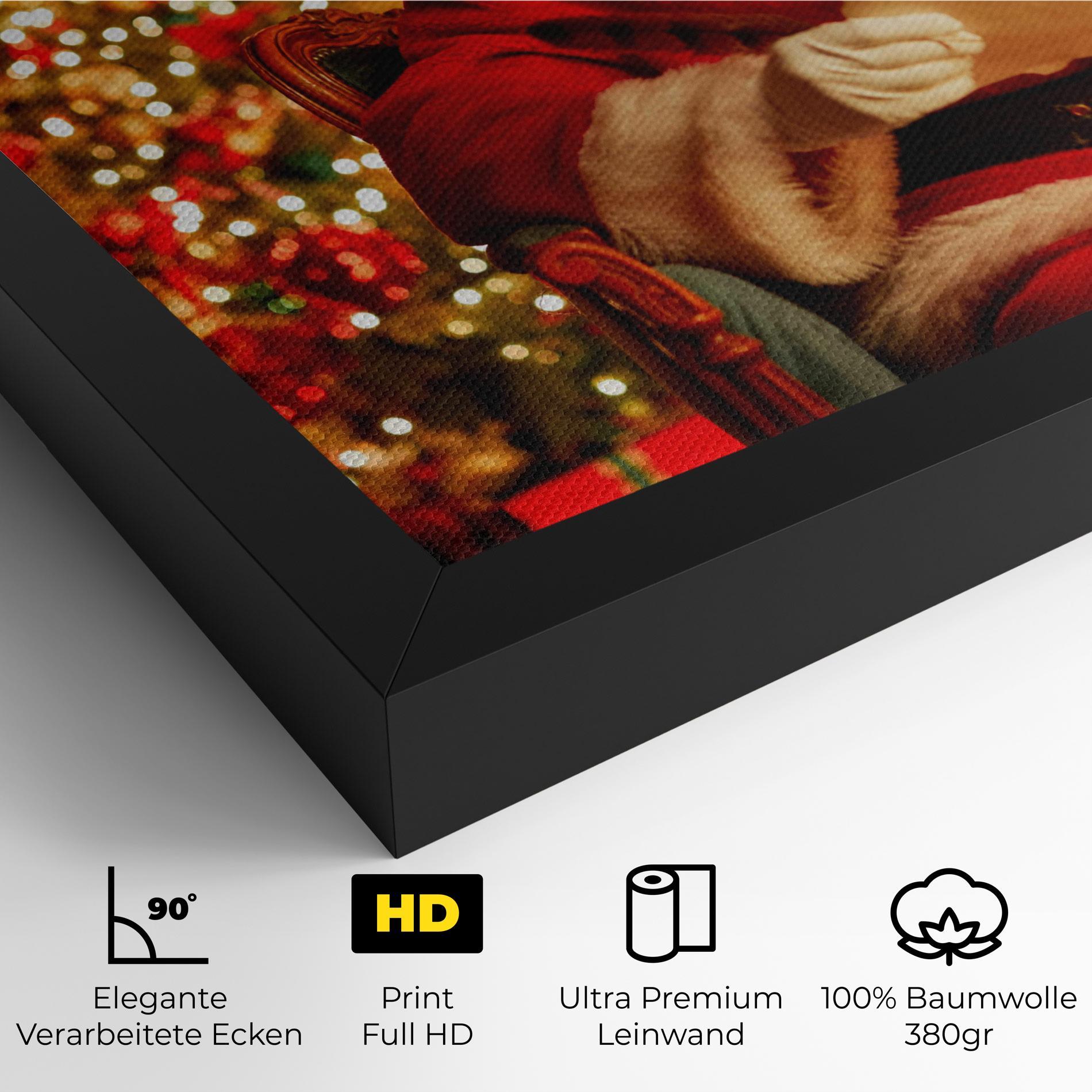 Leinwandbild Reading Christmas Letter mockup 4