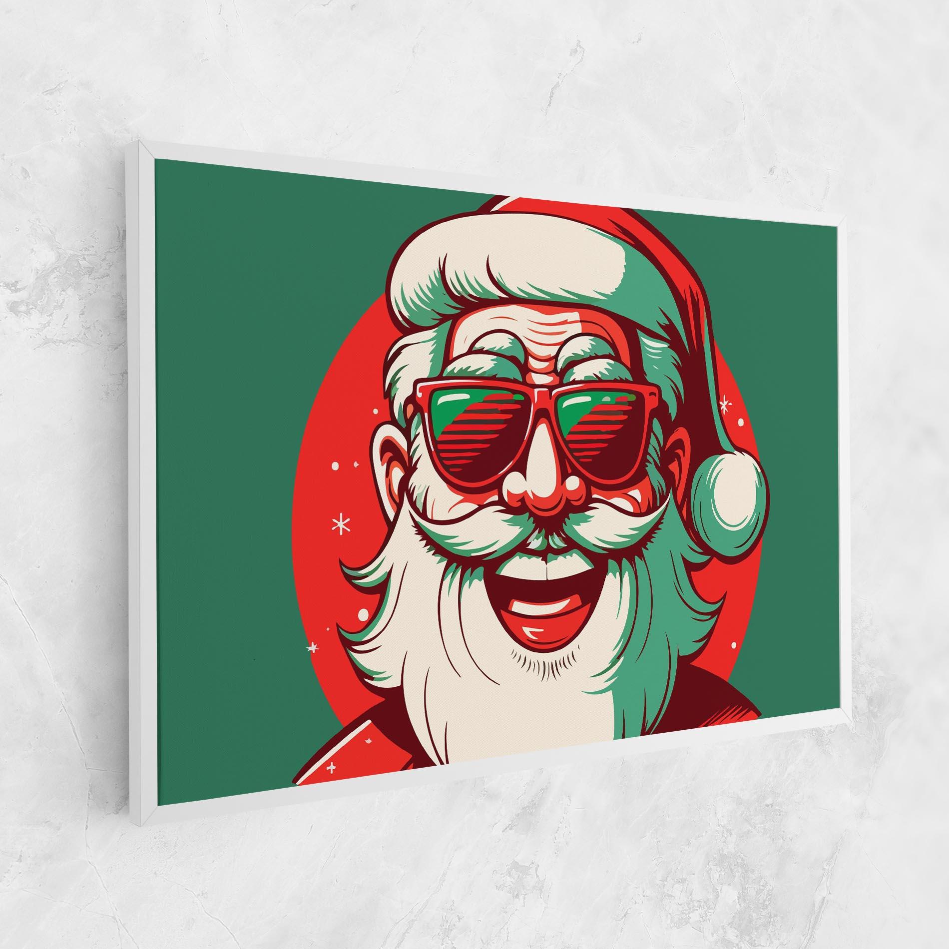 Leinwandbild Crazy Smile Santa mockup 1