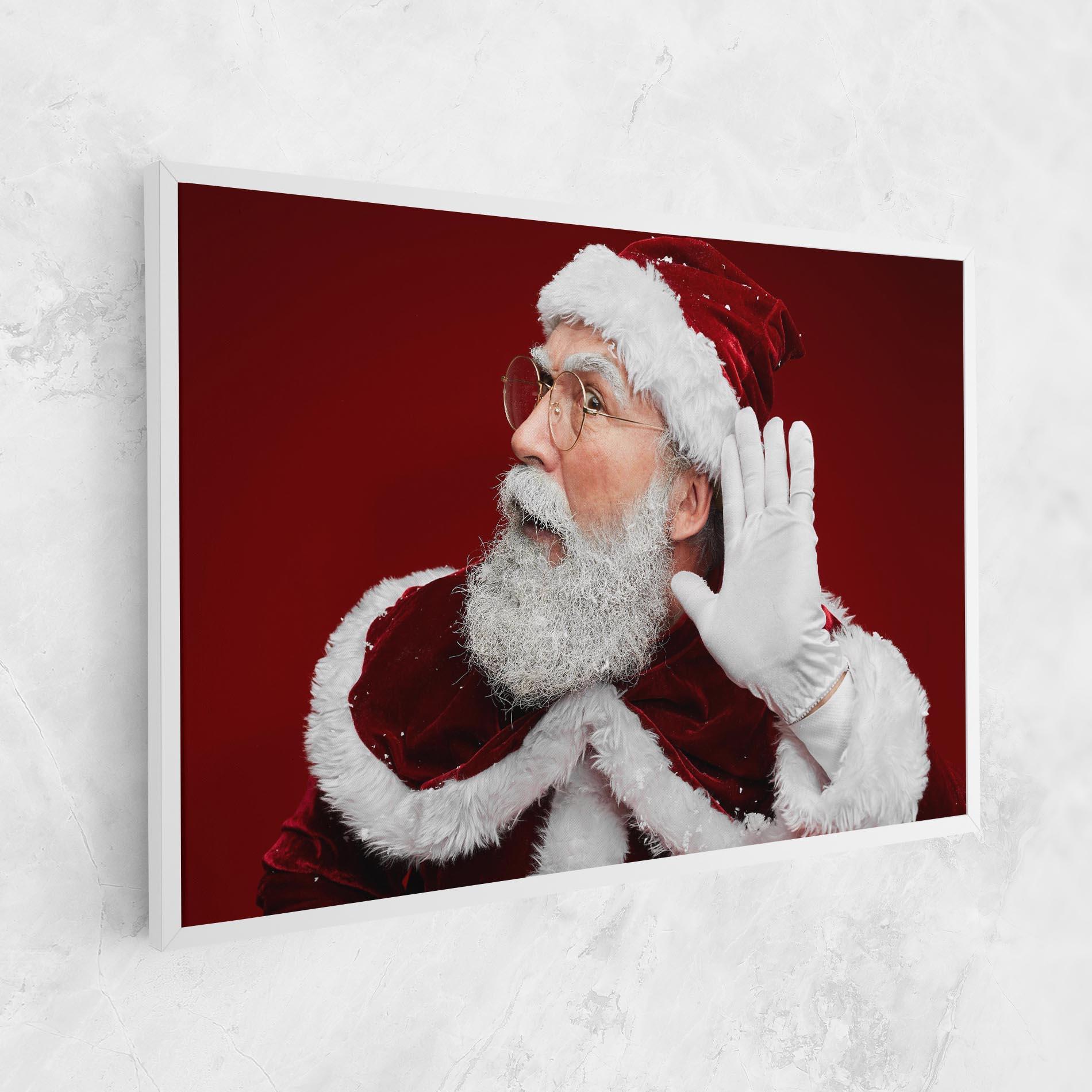 Leinwandbild Santa Cant Hear You mockup 1
