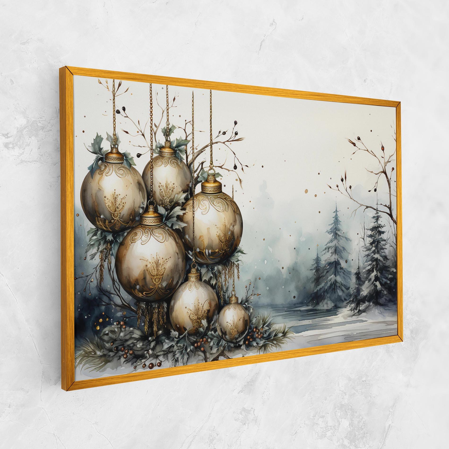 Leinwandbild Christmas Art Paper mockup 1