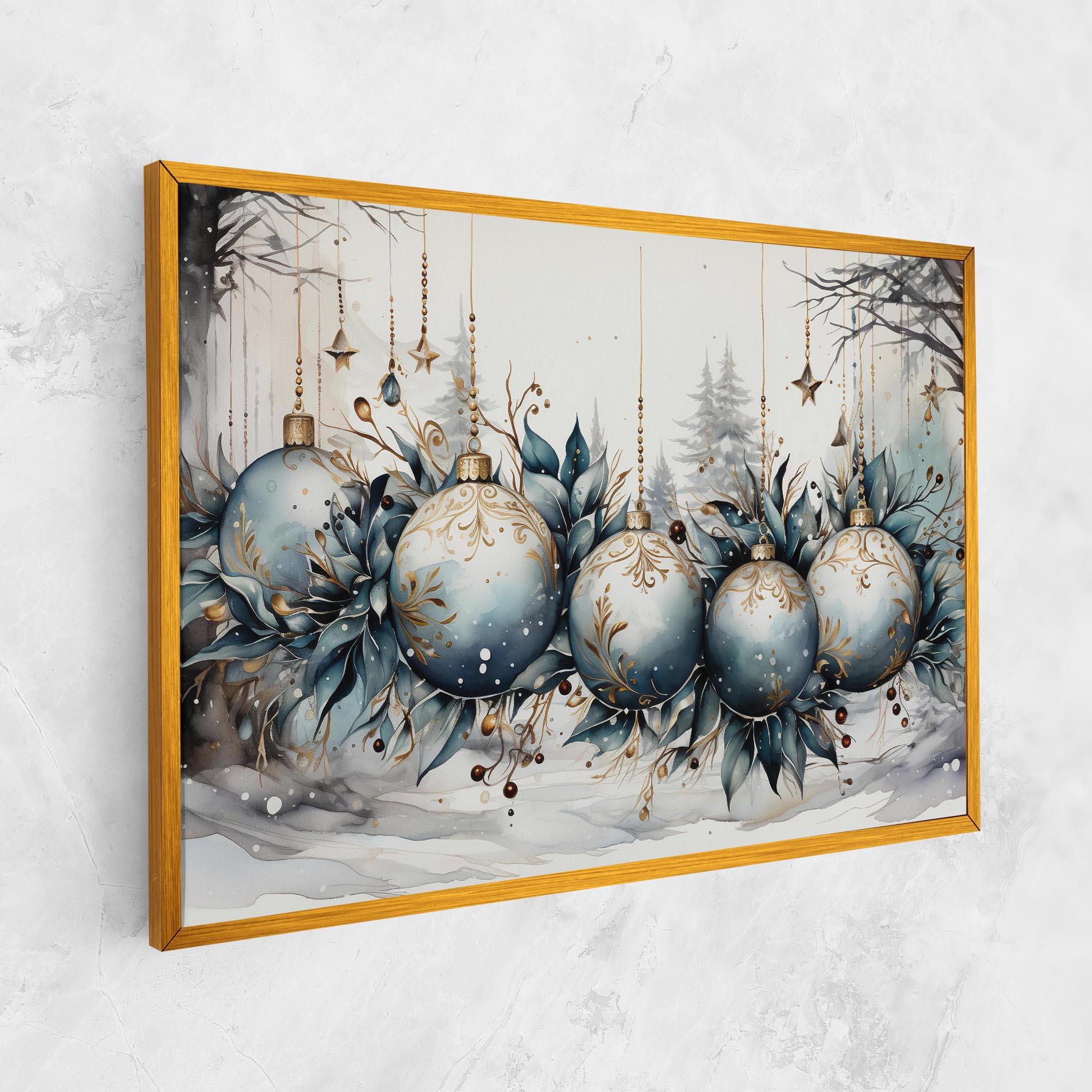 Leinwandbild Christmas Paper mockup 1