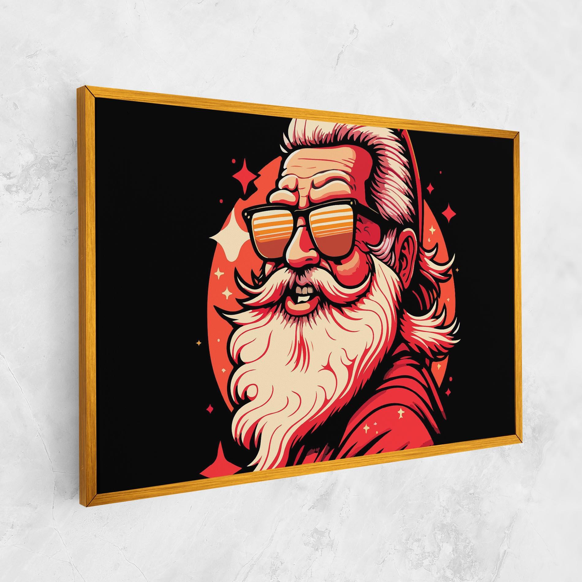 Leinwandbild Glasses Santa mockup 1