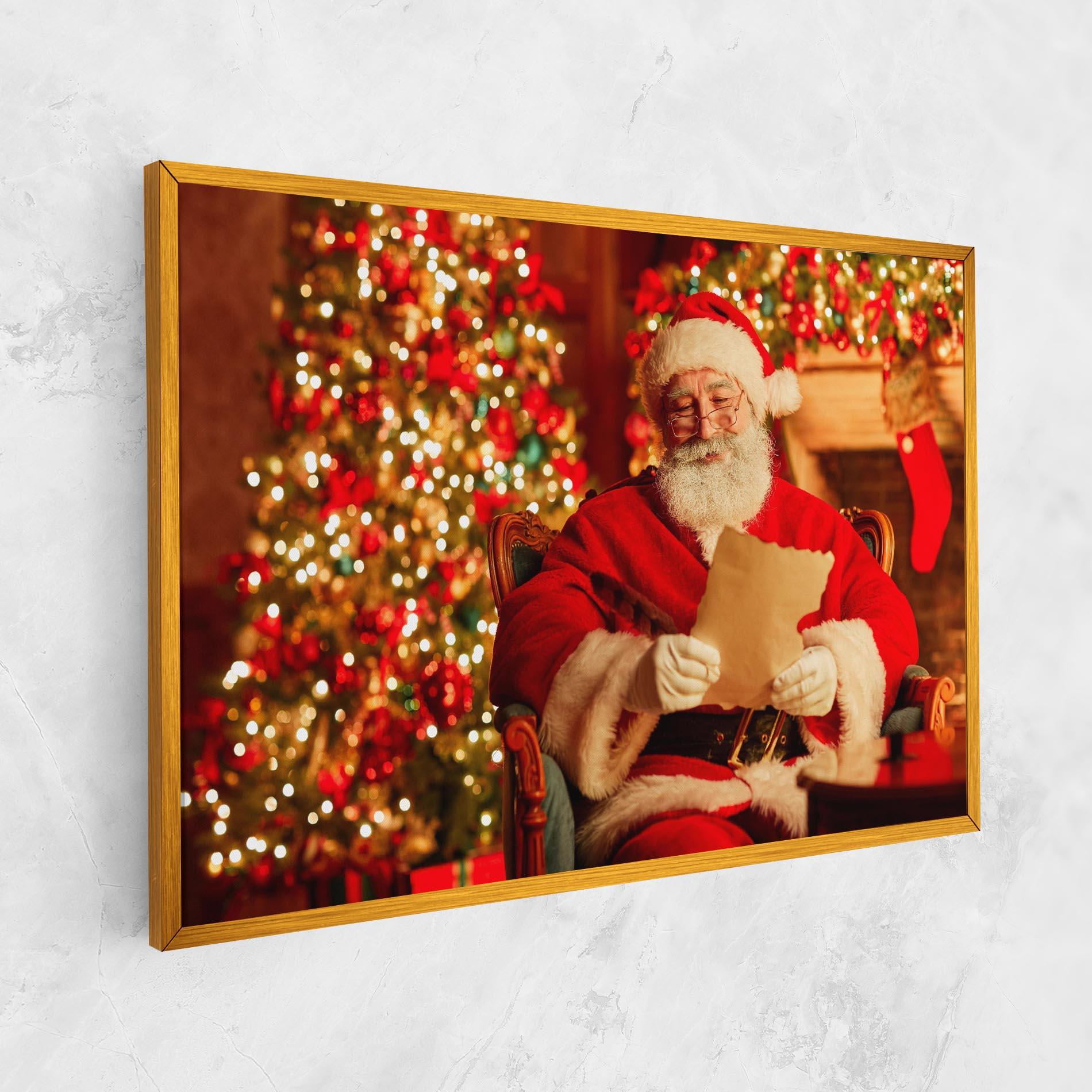 Leinwandbild Reading Christmas Letter mockup 1