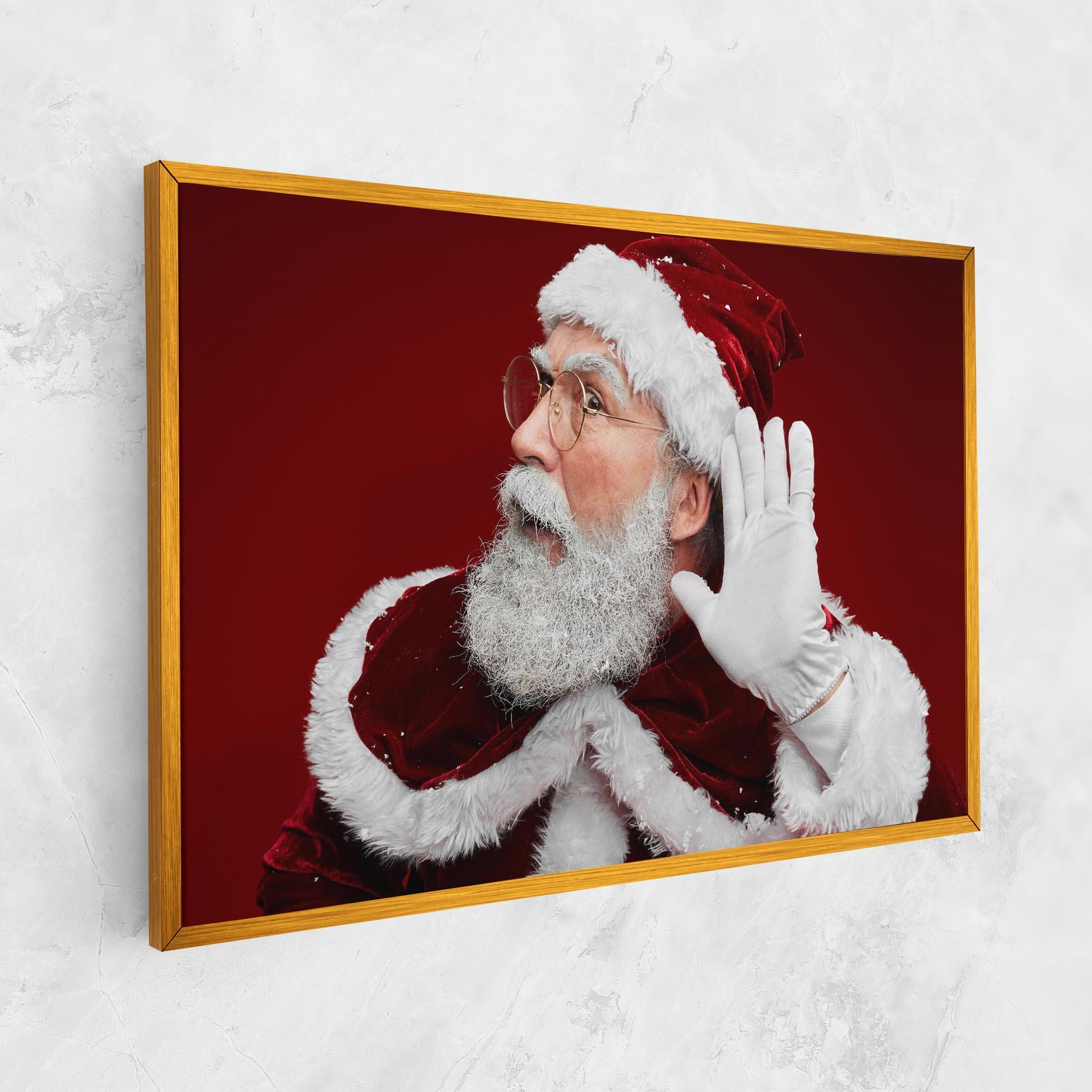 Leinwandbild Santa Cant Hear You mockup 1