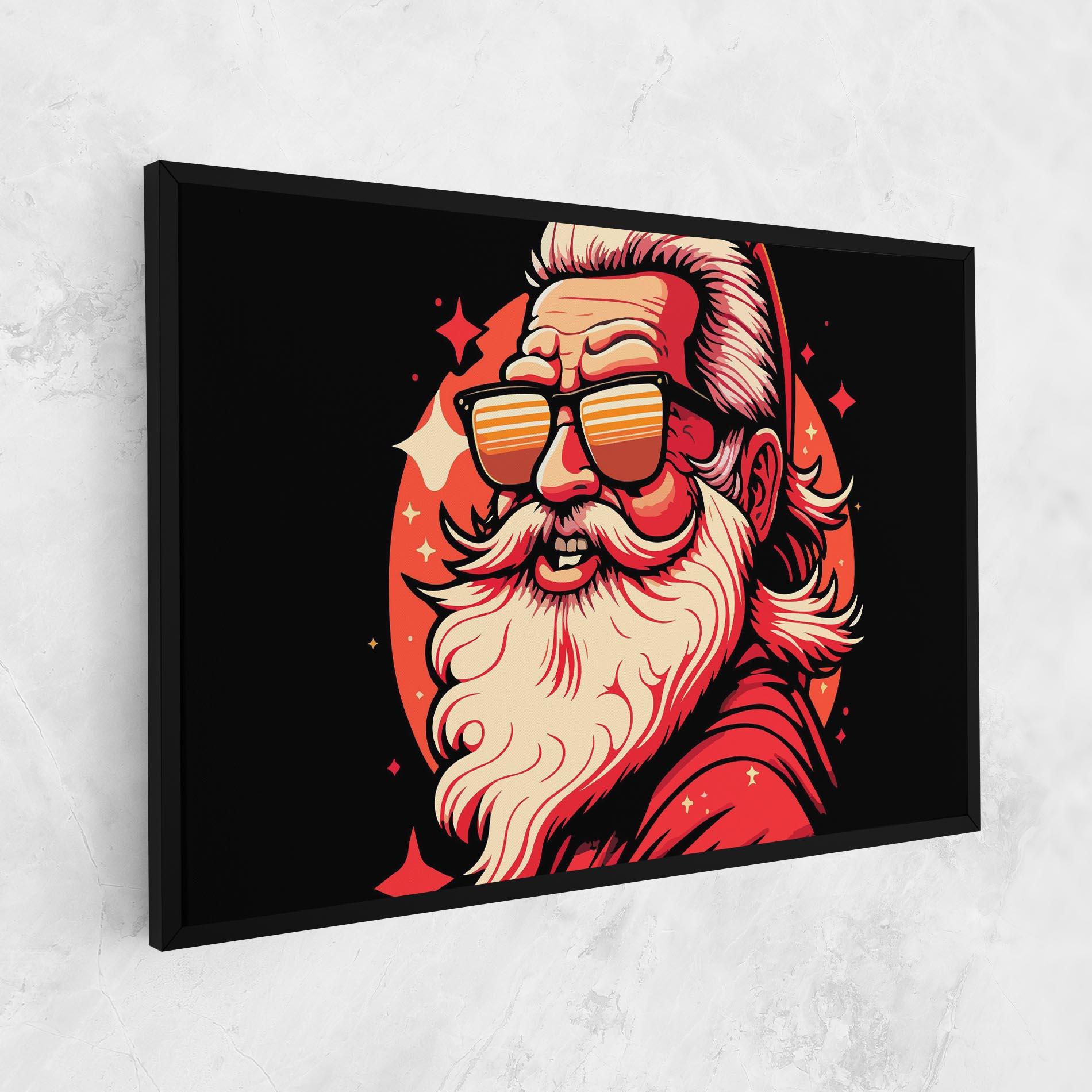 Leinwandbild Glasses Santa mockup 1
