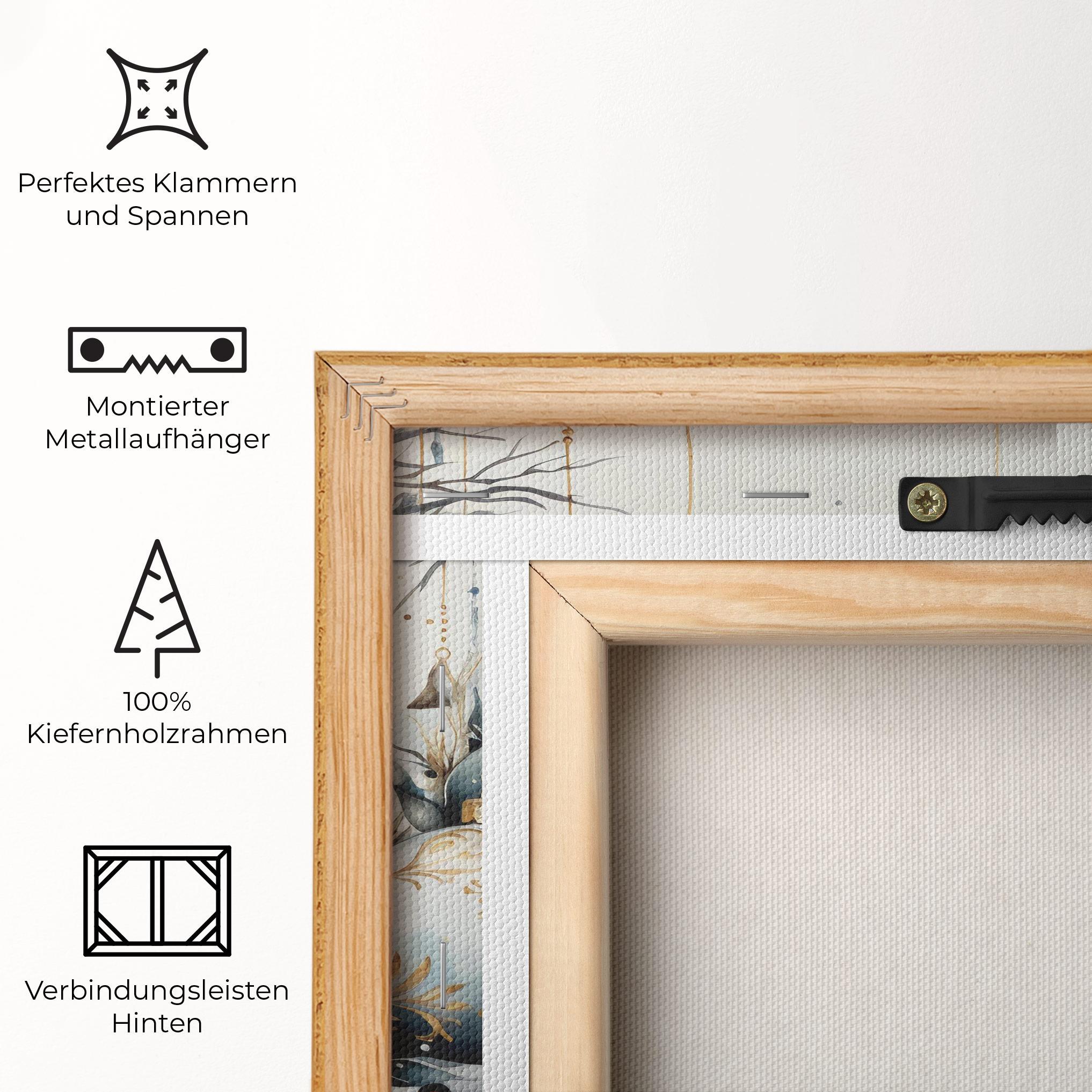 Leinwandbild Christmas Paper mockup 5