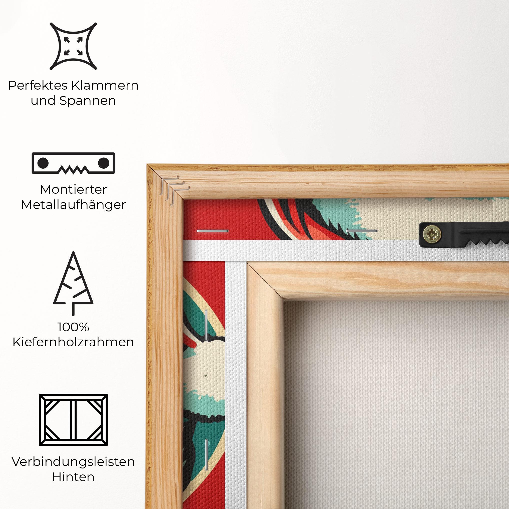 Leinwandbild Crazy Smile mockup 5