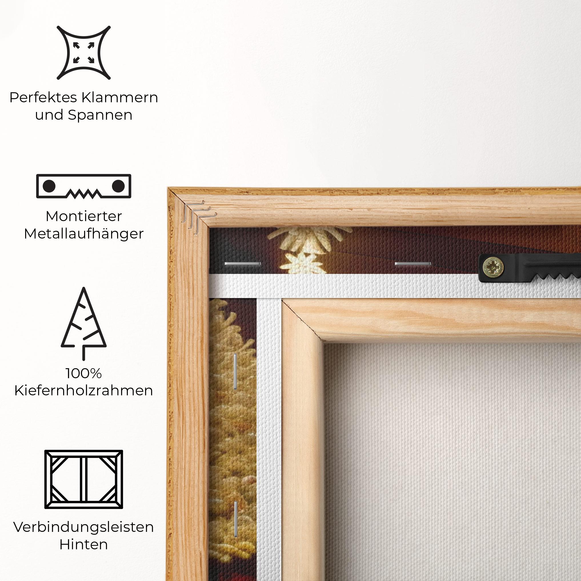 Leinwandbild Decorated Christmas Tree mockup 5