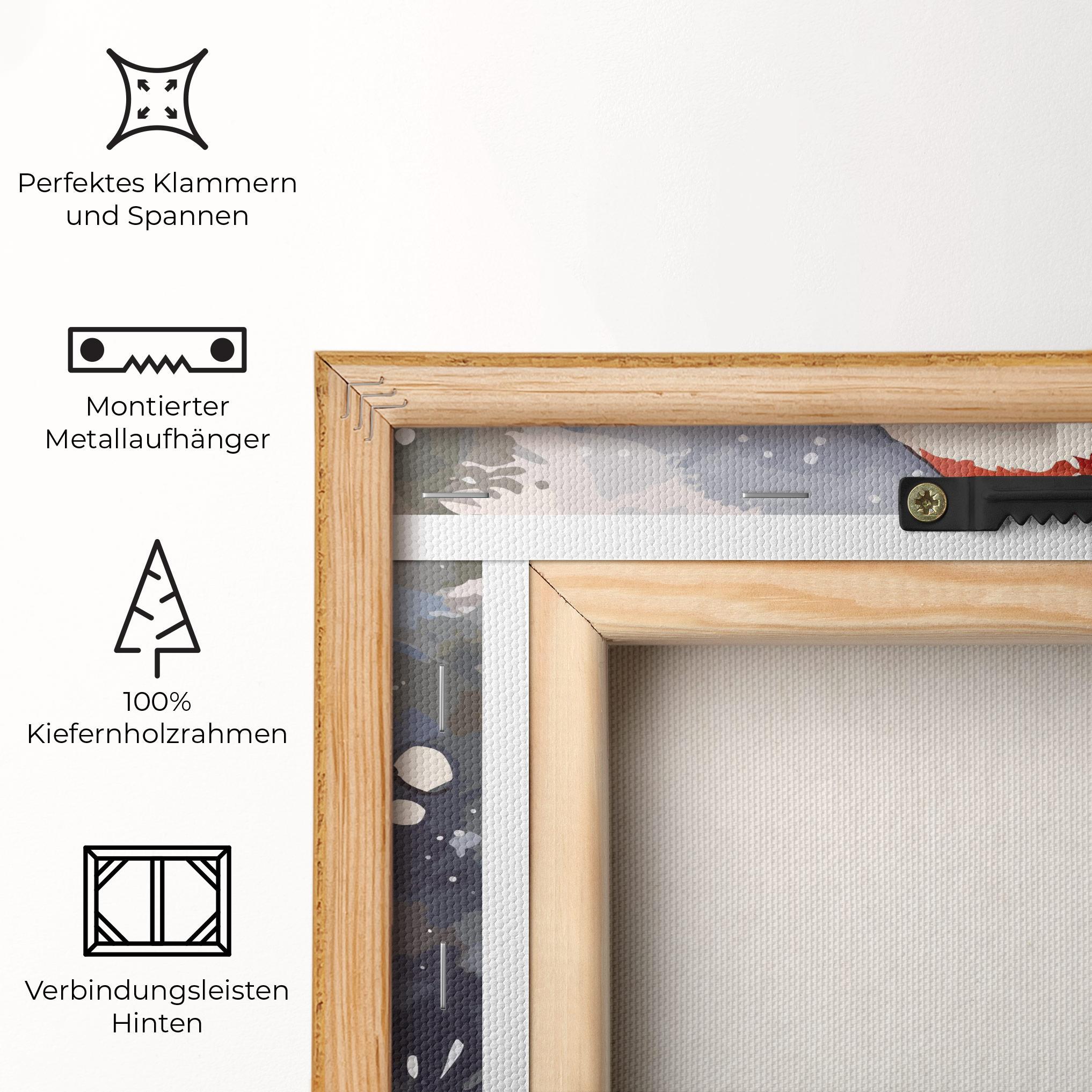 Leinwandbild Holding Gift mockup 5