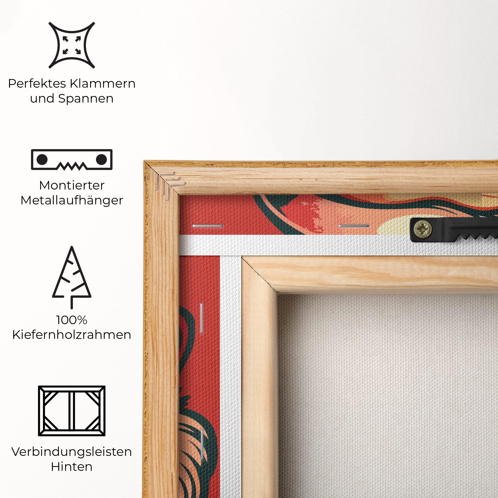 Leinwandbild Santa Crazy Smile mockup 5