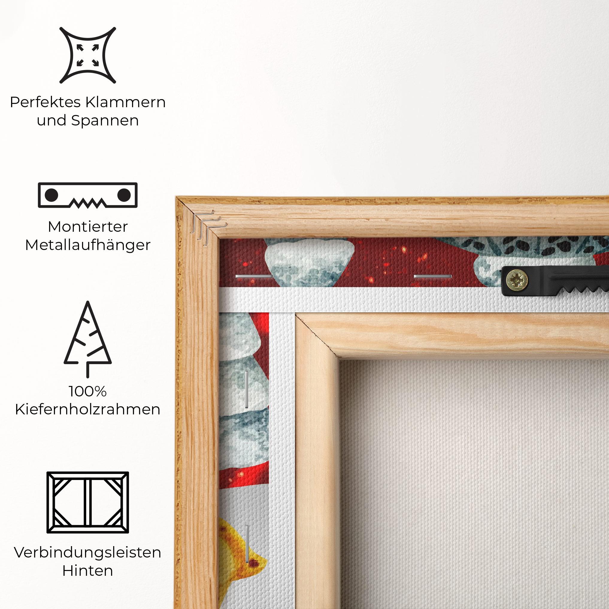 Leinwandbild Yellow Pinguin mockup 5