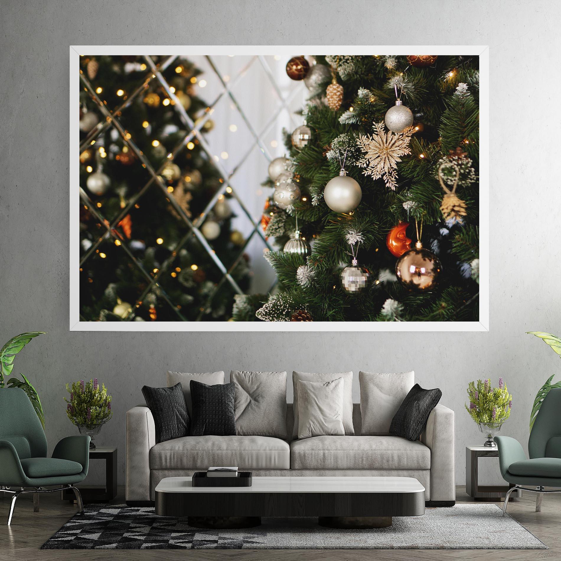 Leinwandbild Christmas Decor Tree mockup 7