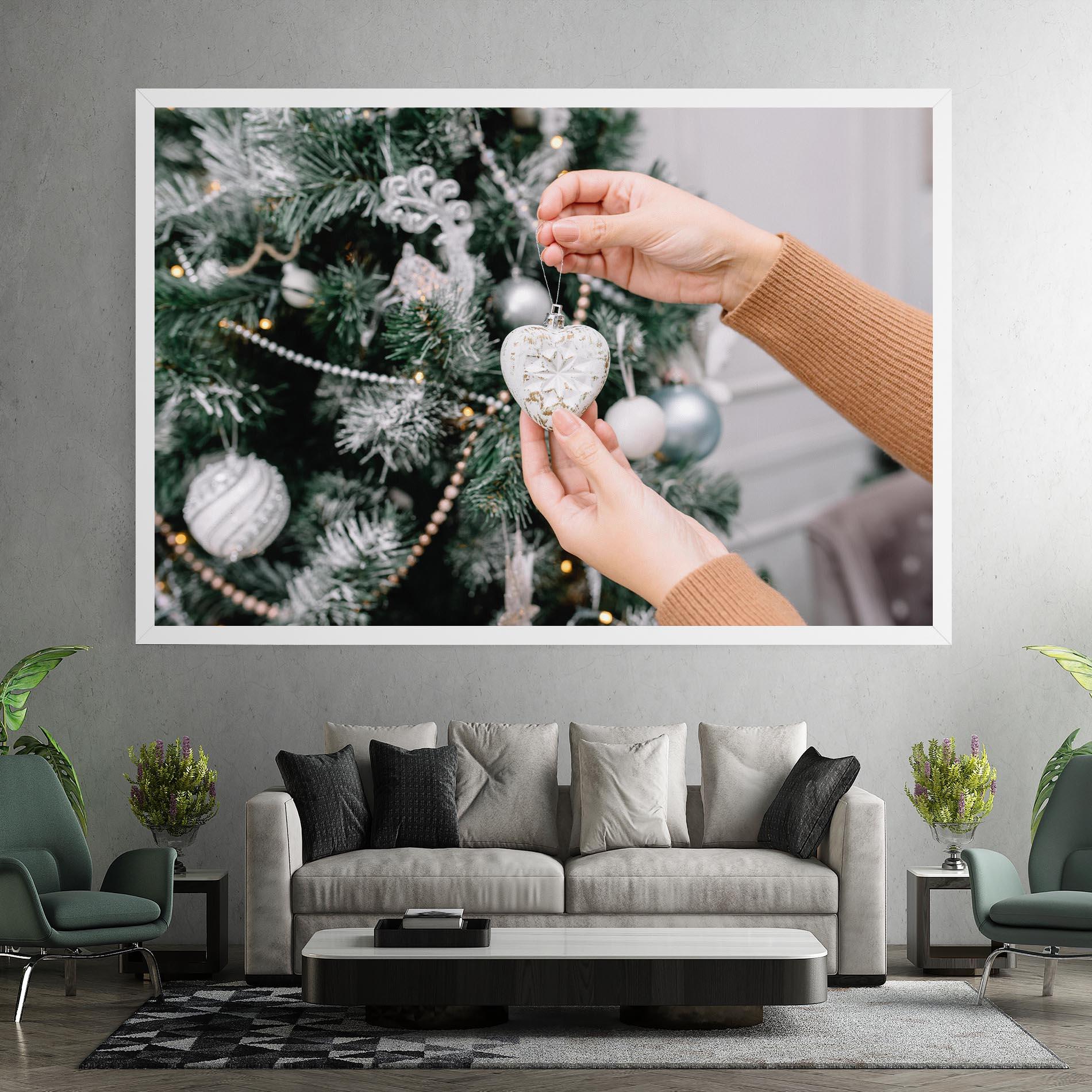 Leinwandbild Christmas Decorations mockup 7