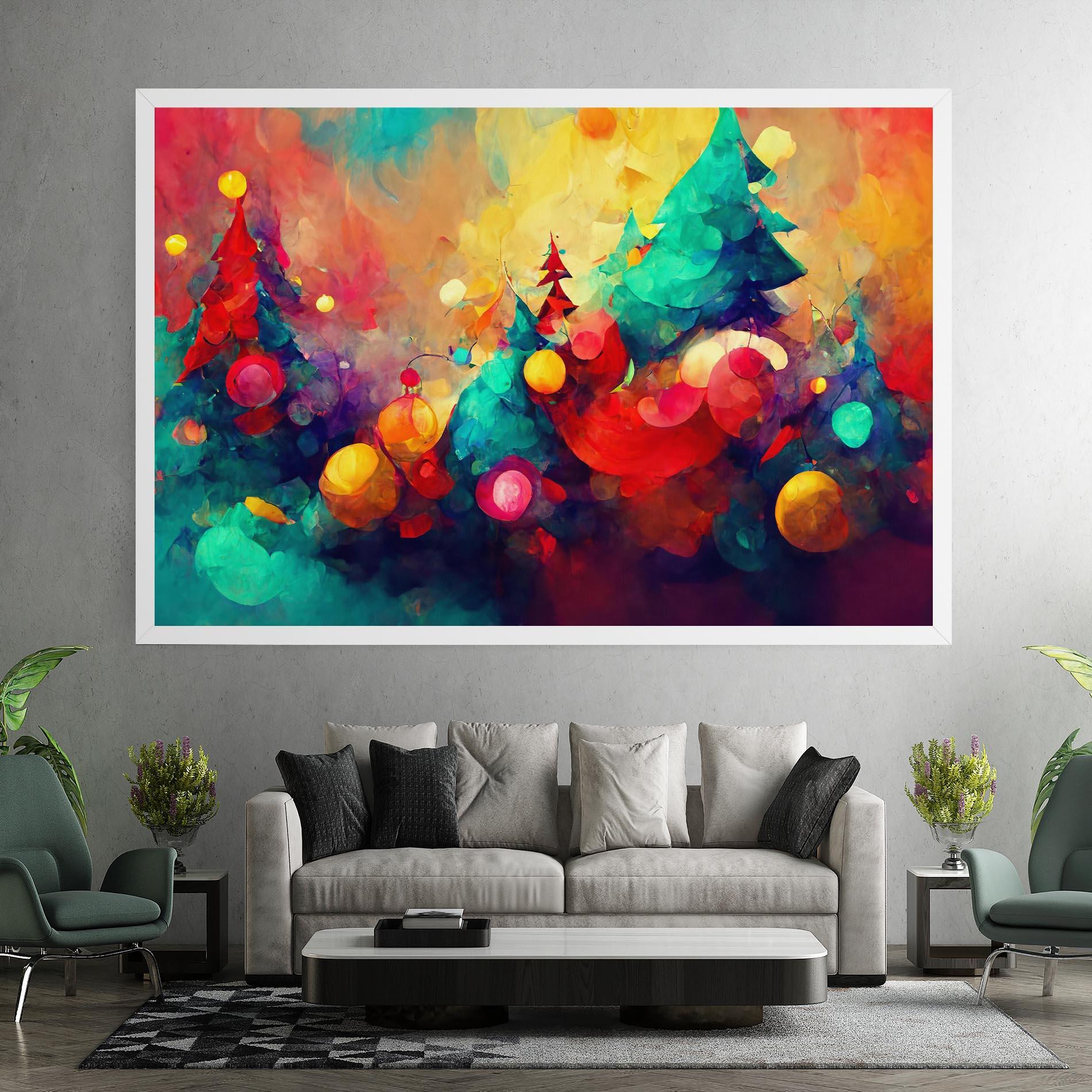 Leinwandbild Colorfull Winter mockup 7