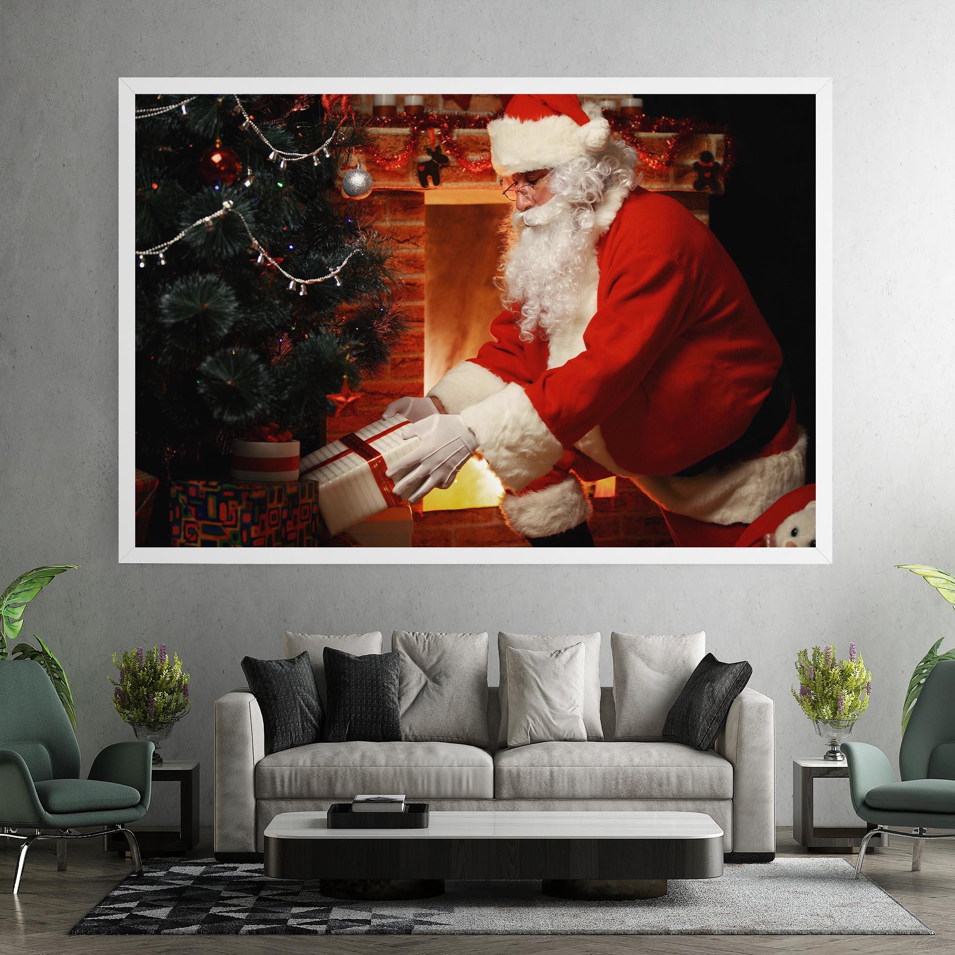 Leinwandbild Santa Brought Gifts mockup 7