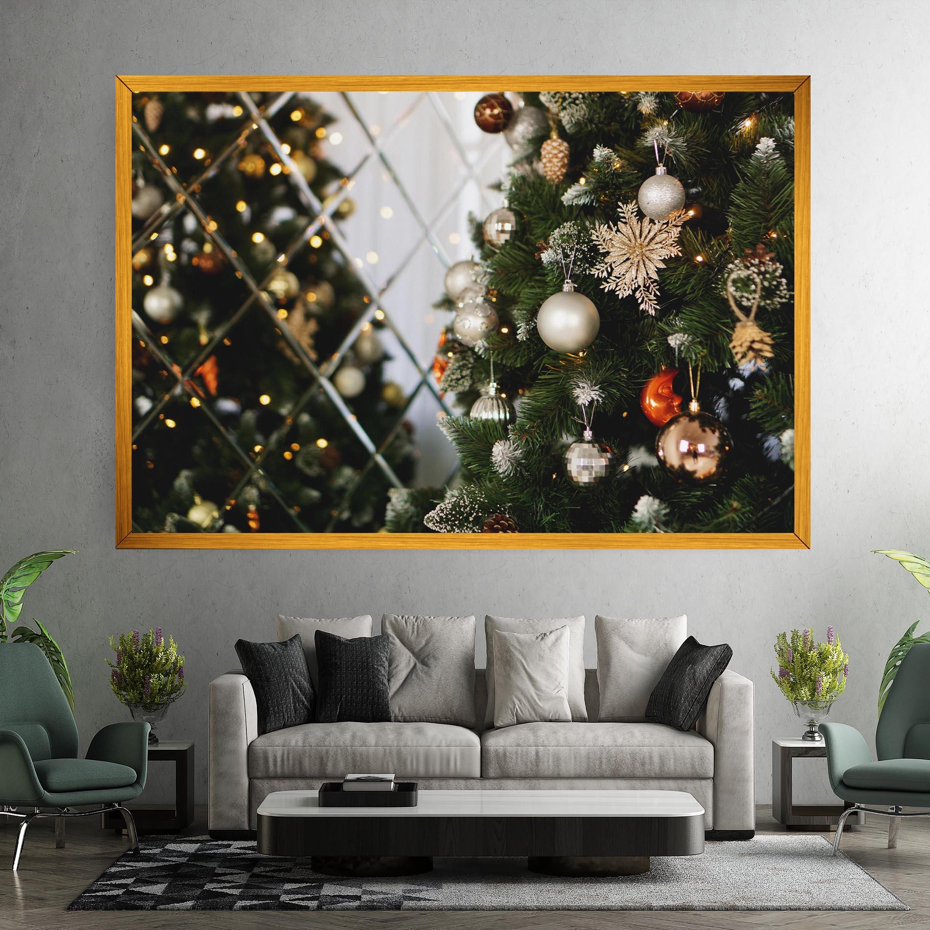 Leinwandbild Christmas Decor Tree mockup 7