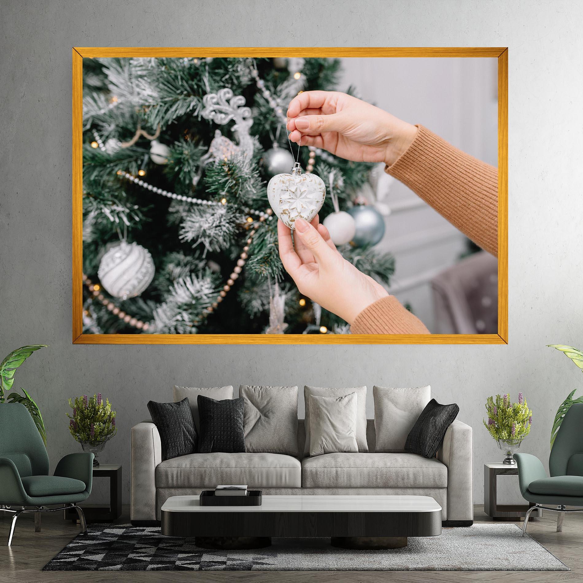 Leinwandbild Christmas Decorations mockup 7