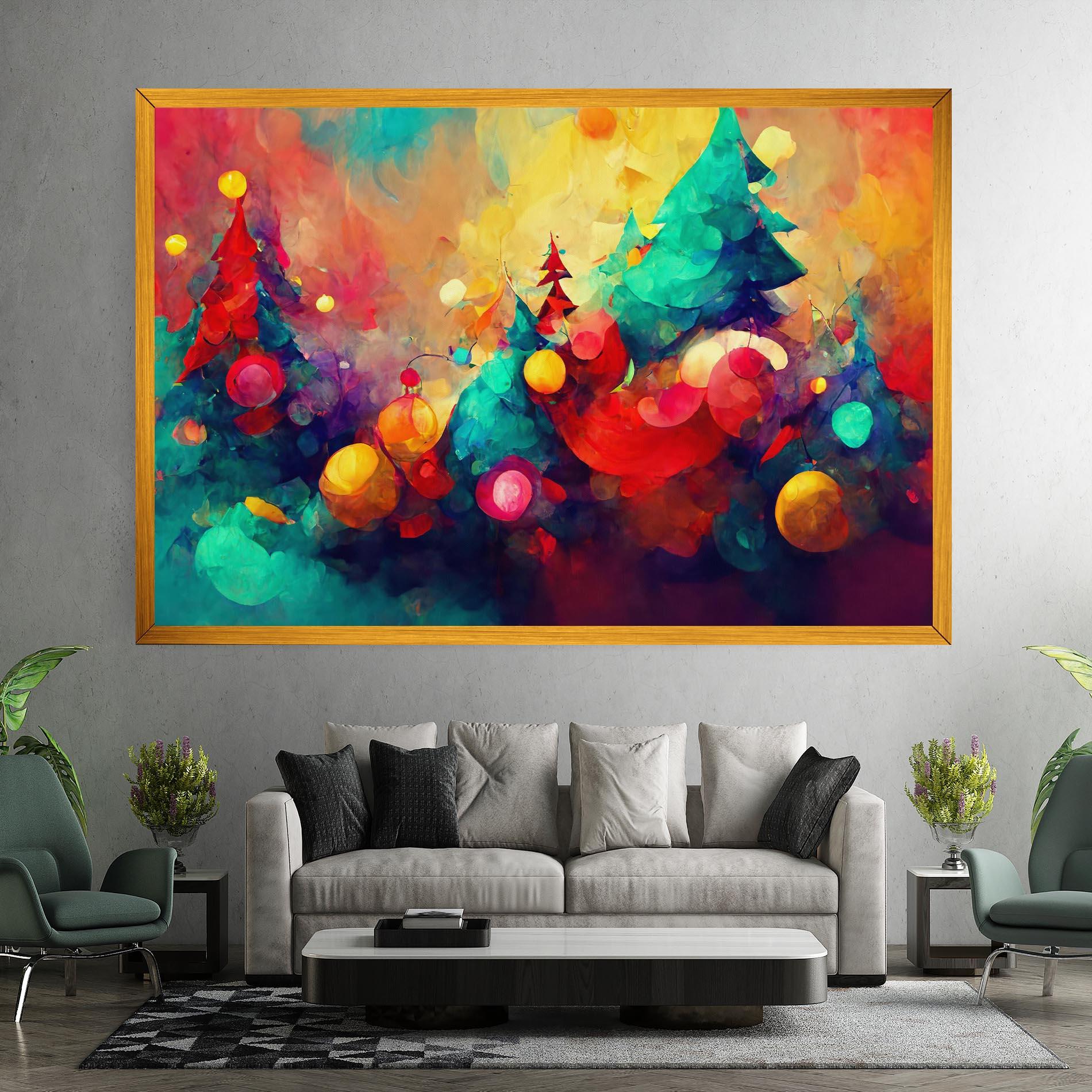 Leinwandbild Colorfull Winter mockup 7