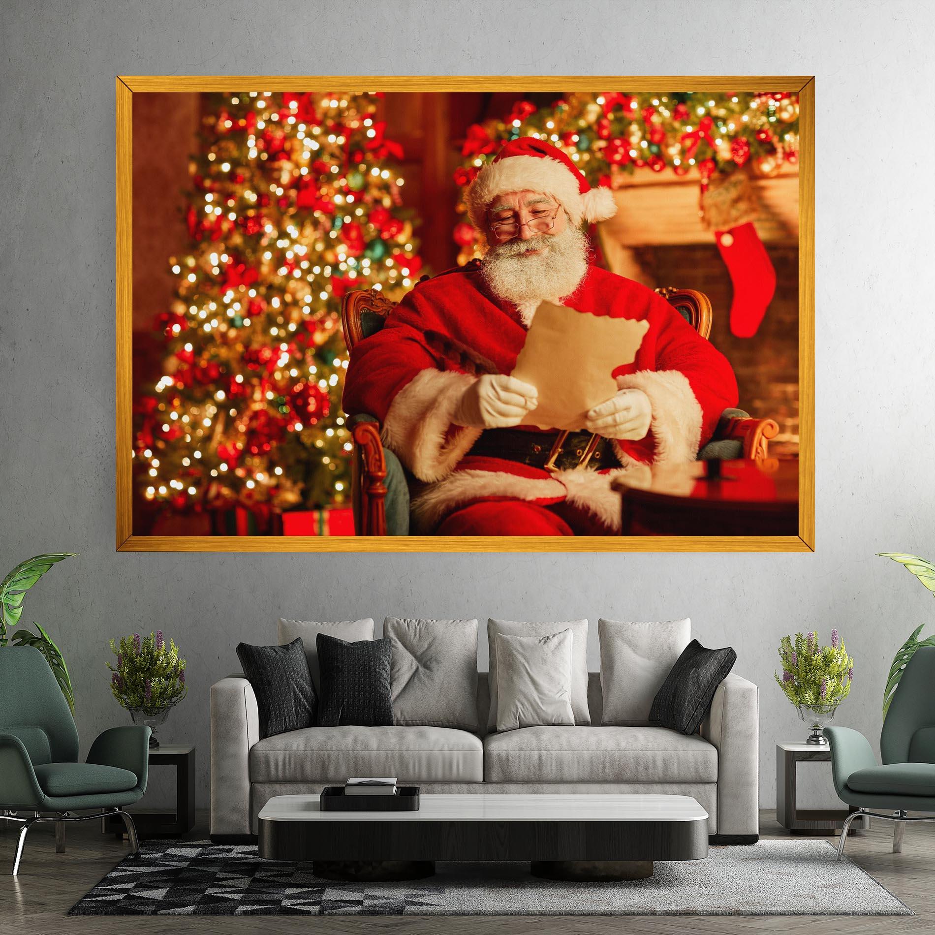 Leinwandbild Reading Christmas Letter mockup 7