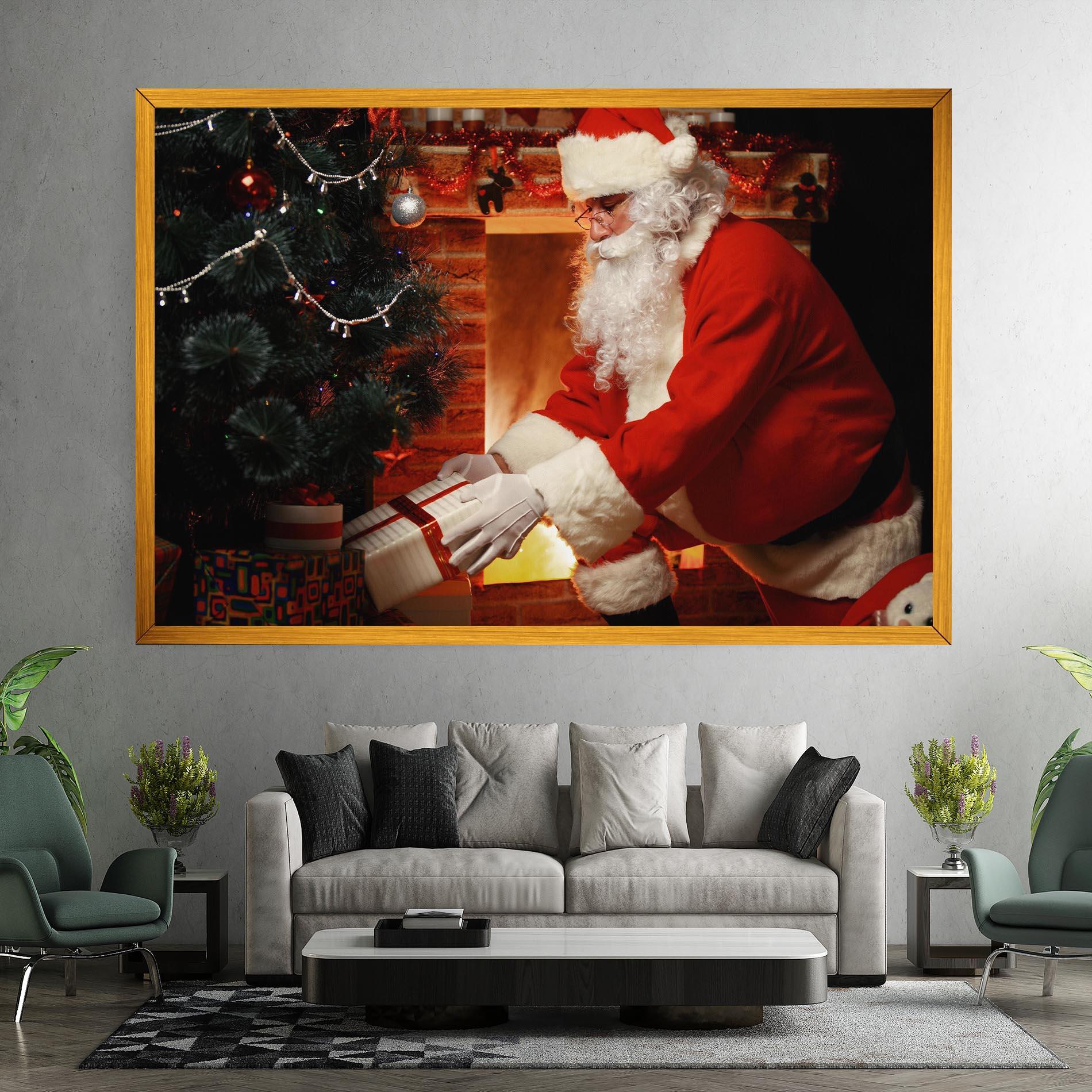 Leinwandbild Santa Brought Gifts mockup 7