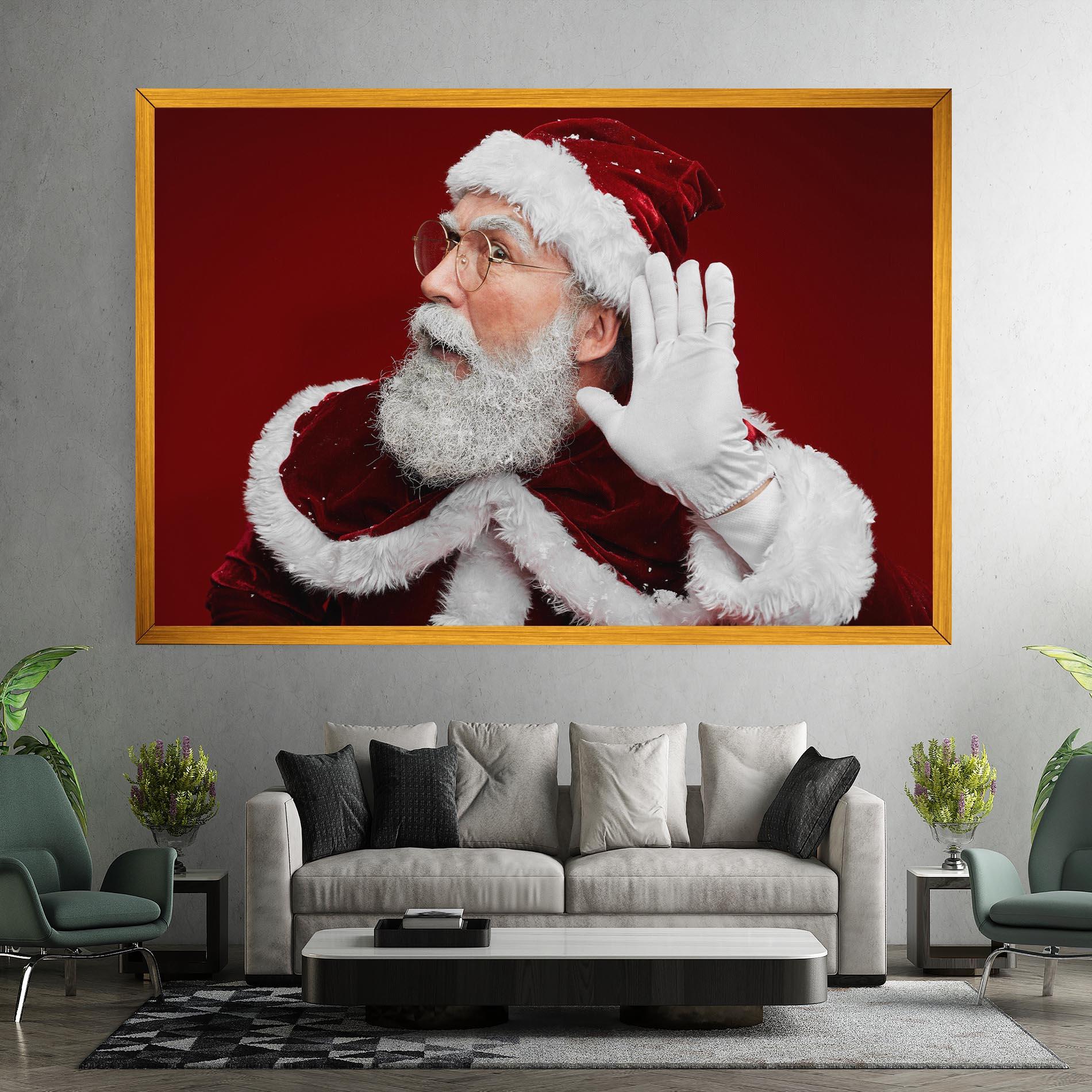 Leinwandbild Santa Cant Hear You mockup 7