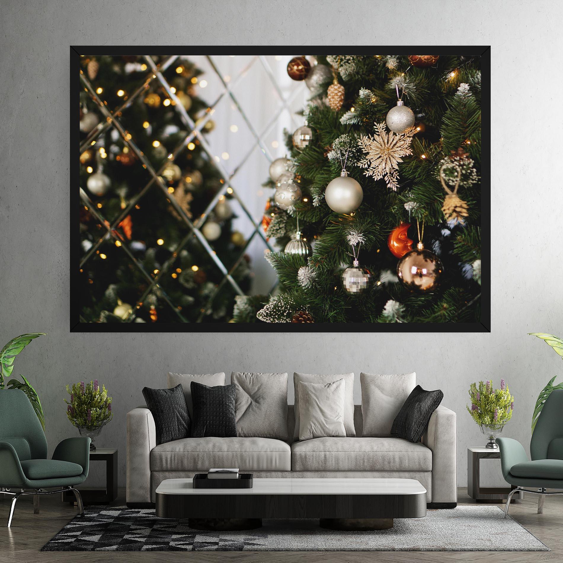 Leinwandbild Christmas Decor Tree mockup 7