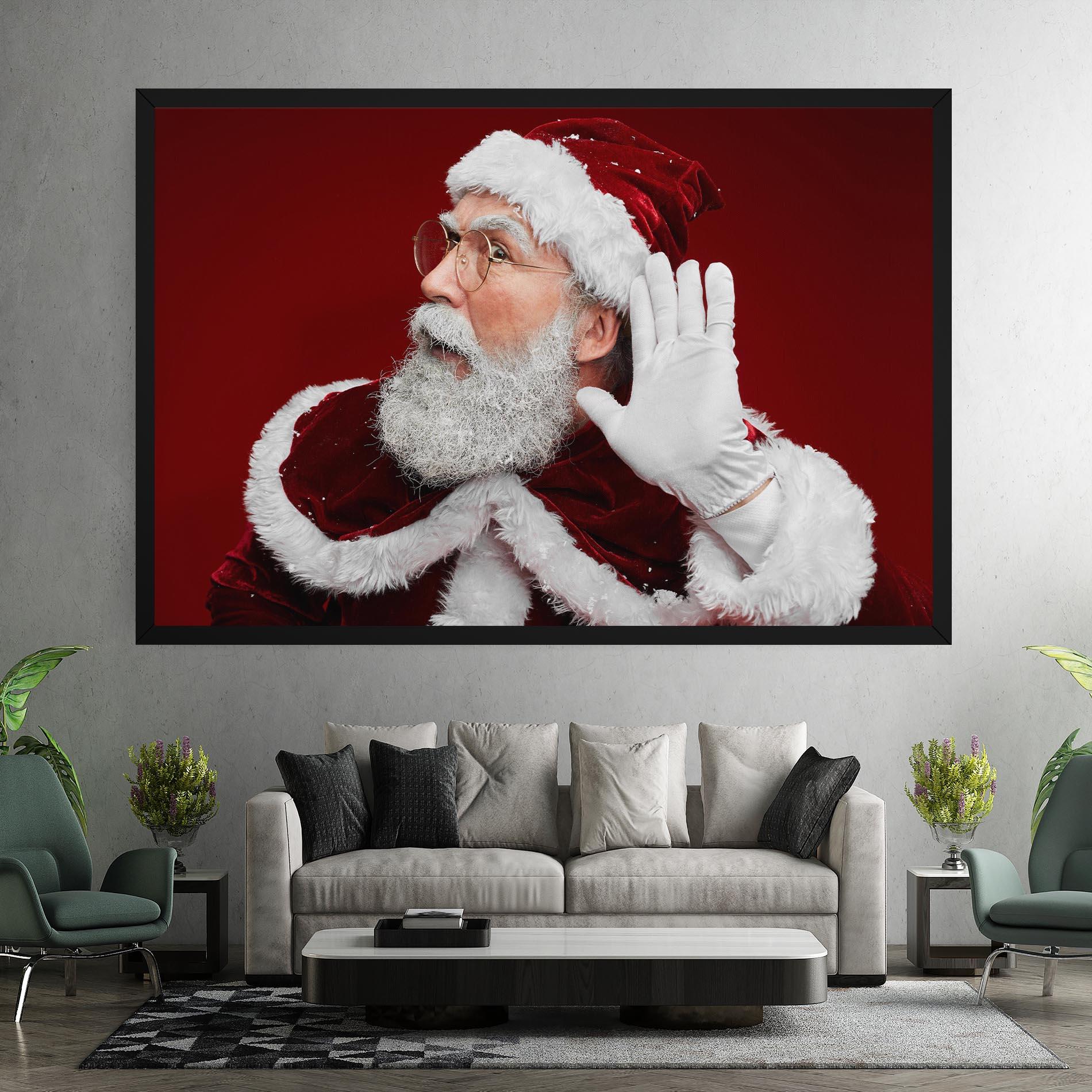 Leinwandbild Santa Cant Hear You mockup 7