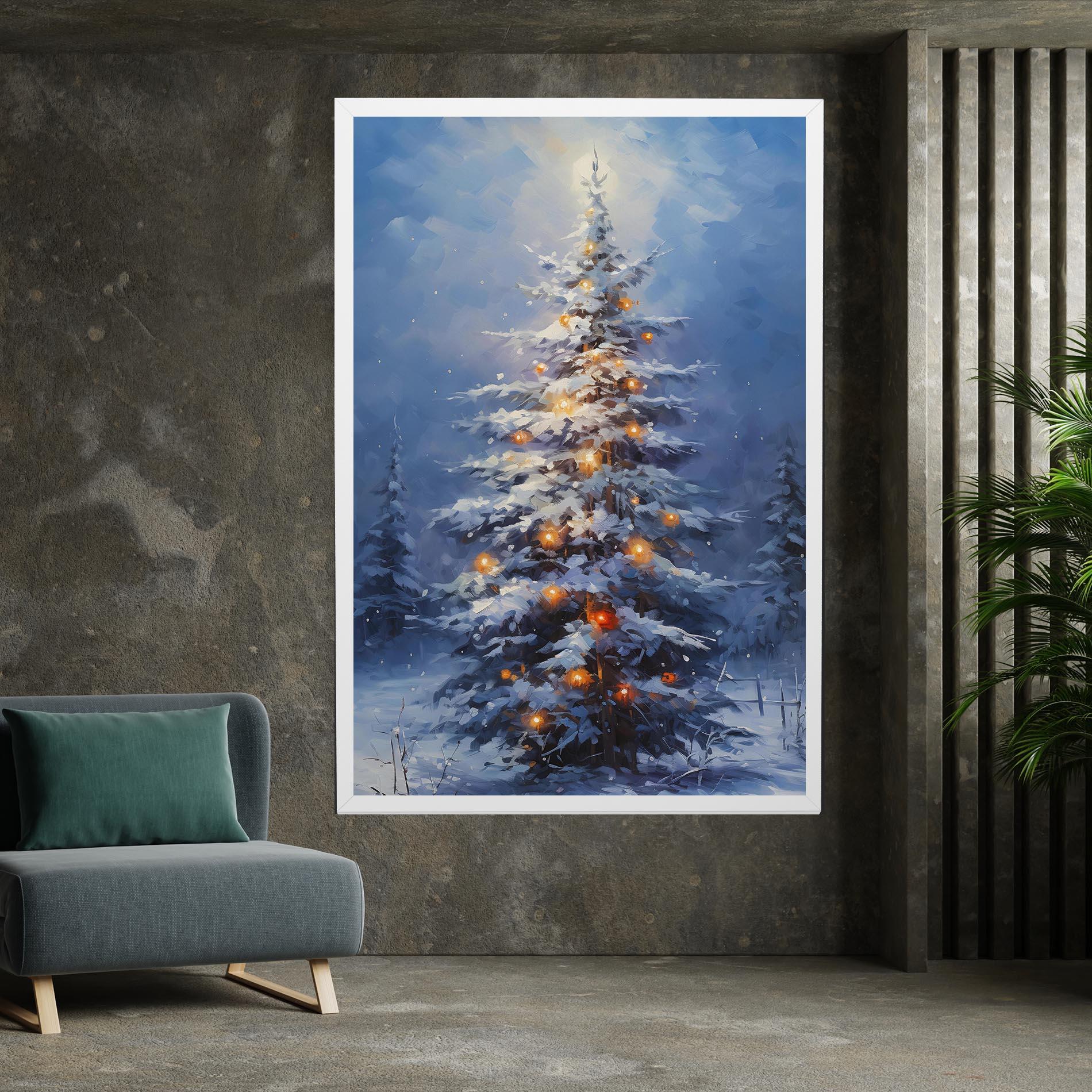 Leinwandbild Tall Slender Tree mockup 7