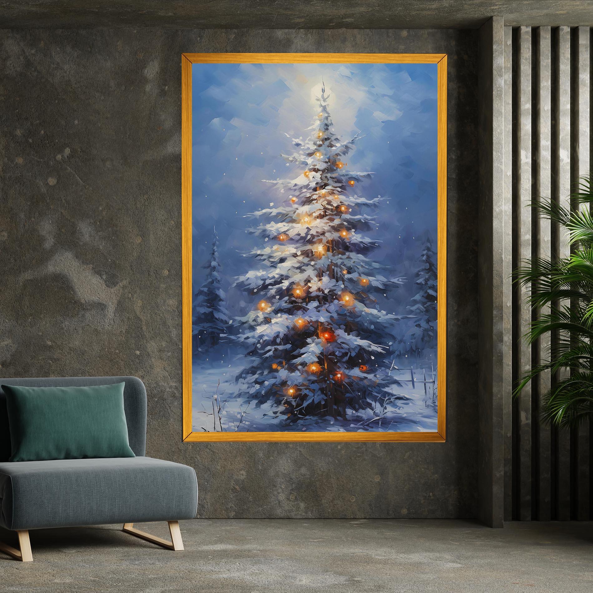 Leinwandbild Tall Slender Tree mockup 7