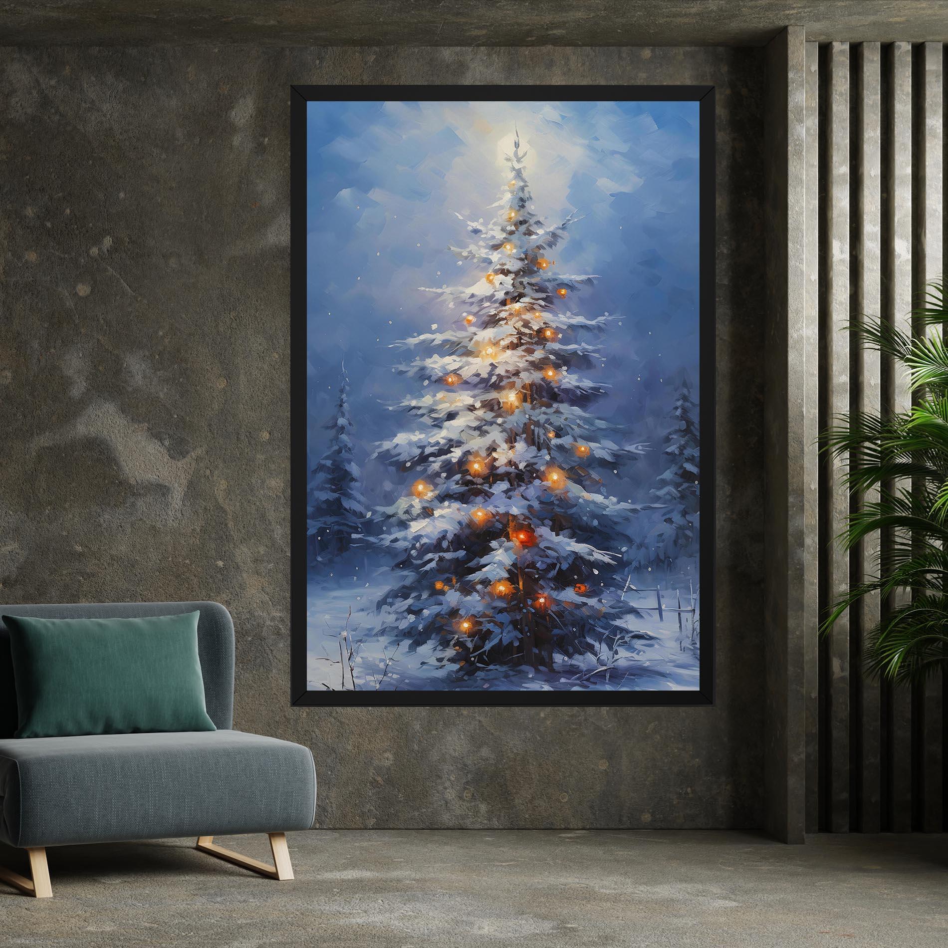 Leinwandbild Tall Slender Tree mockup 7