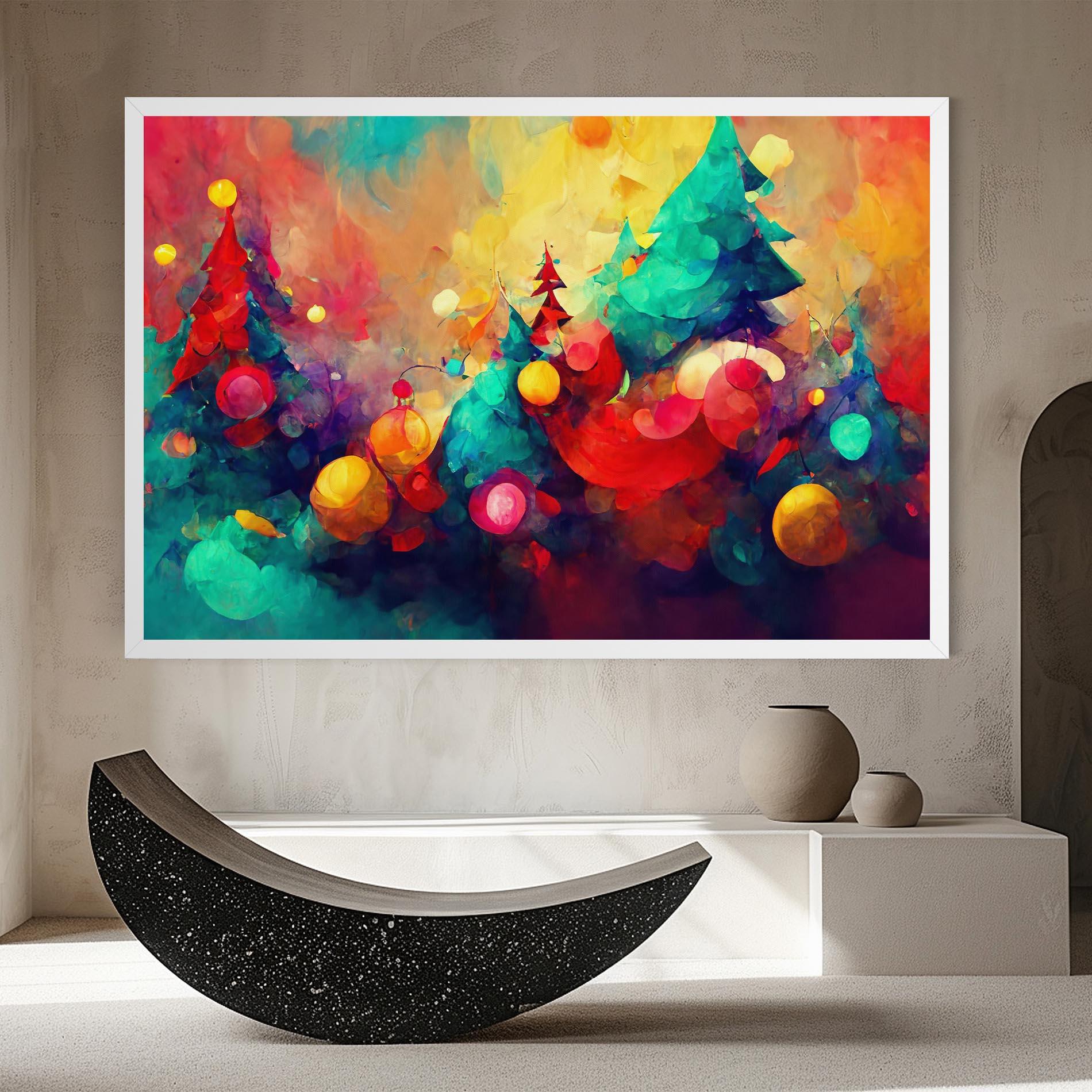 Leinwandbild Colorfull Winter mockup 8