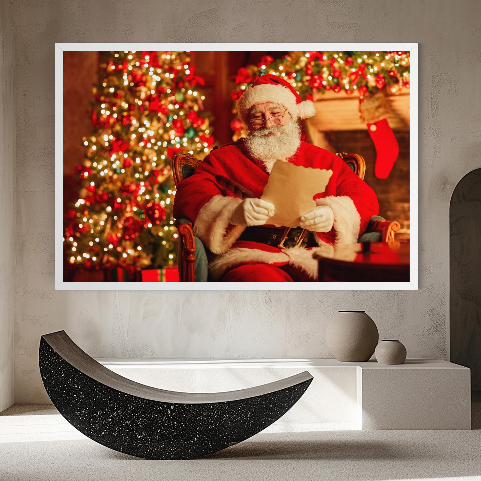 Leinwandbild Reading Christmas Letter mockup 8