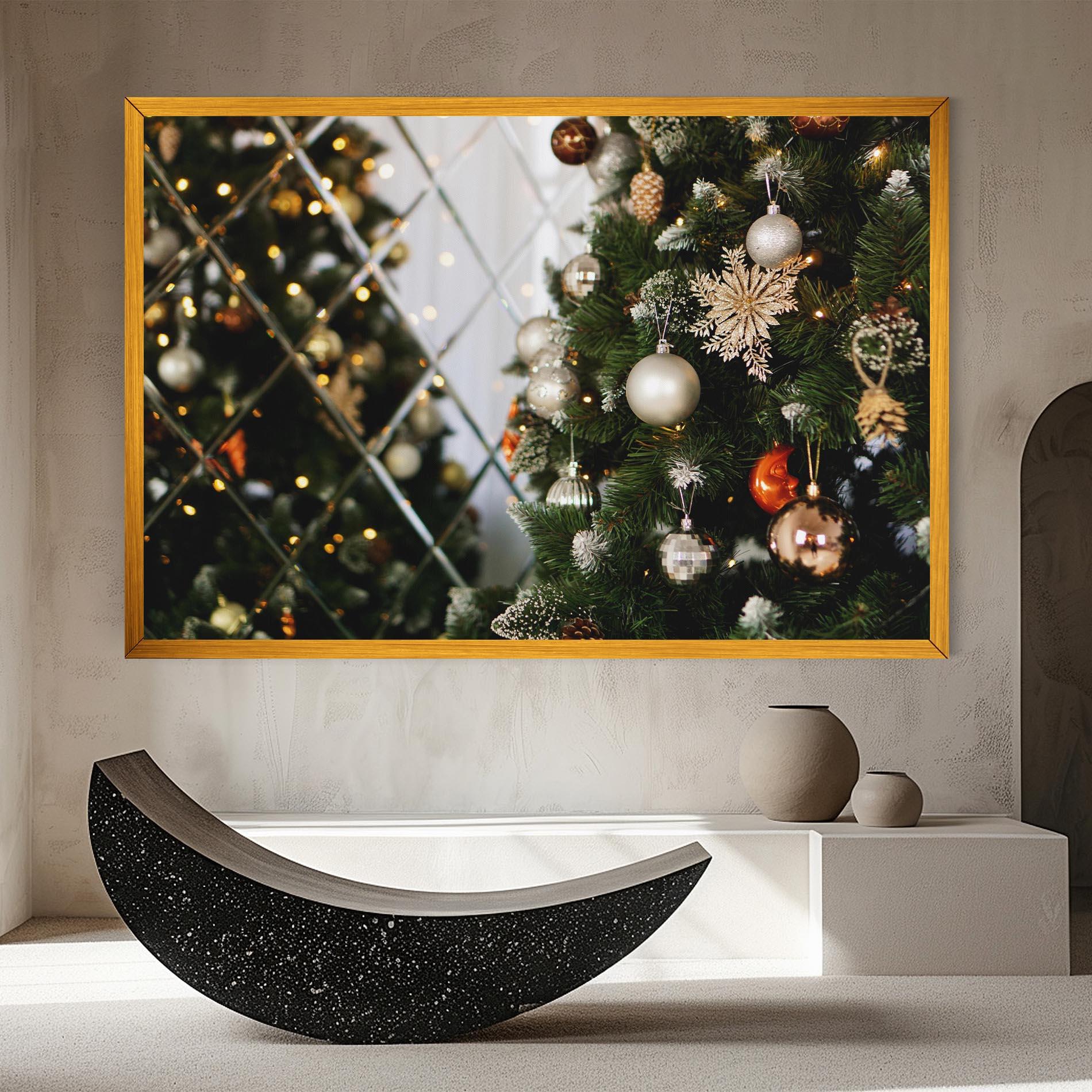 Leinwandbild Christmas Decor Tree mockup 8