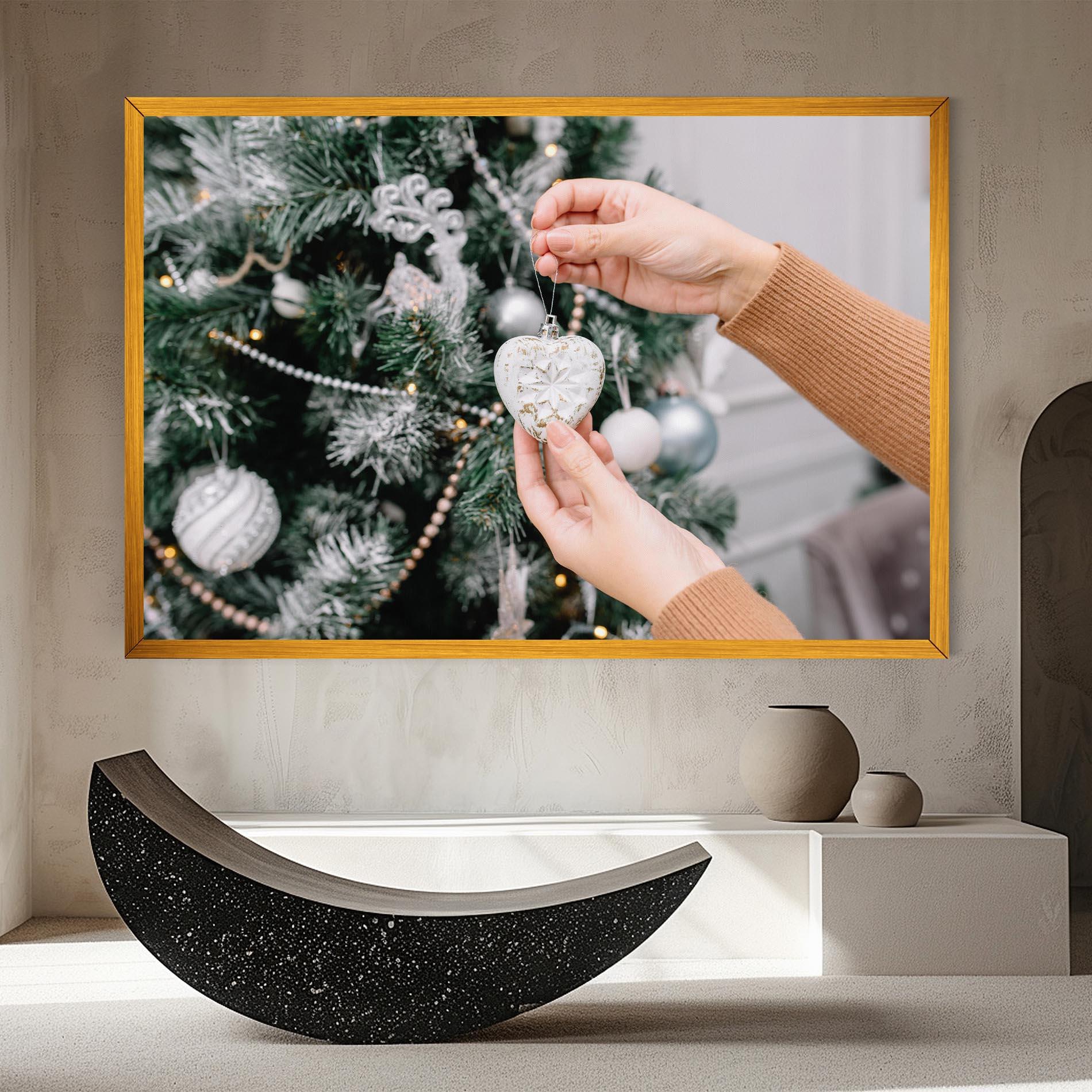 Leinwandbild Christmas Decorations mockup 8