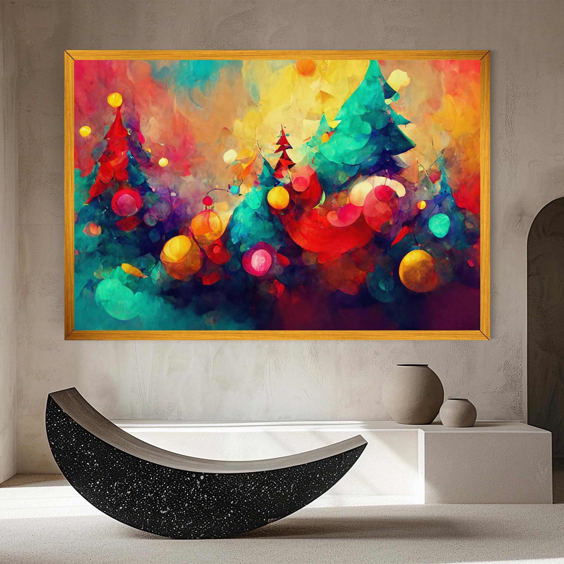 Leinwandbild Colorfull Winter mockup 8