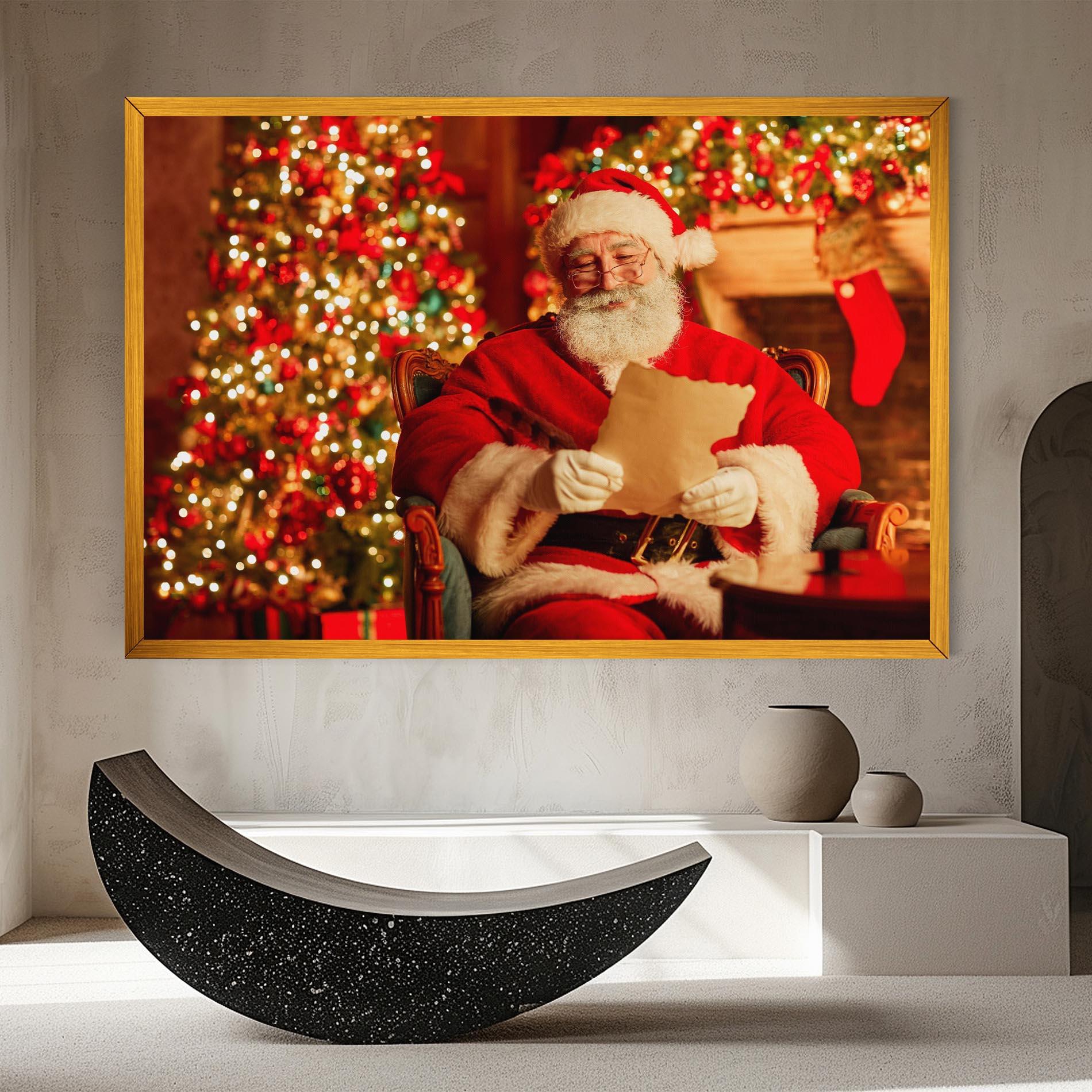 Leinwandbild Reading Christmas Letter mockup 8