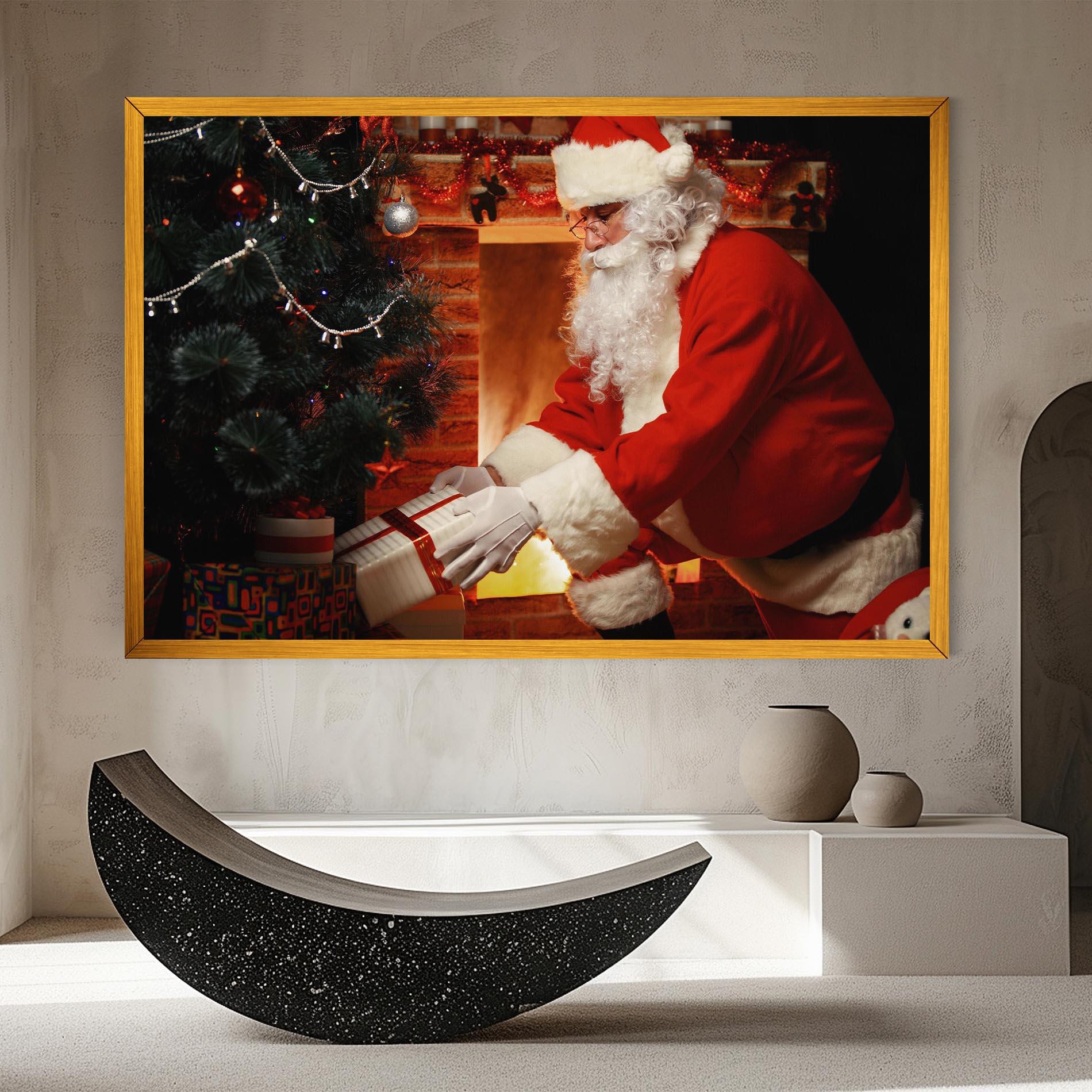 Leinwandbild Santa Brought Gifts mockup 8