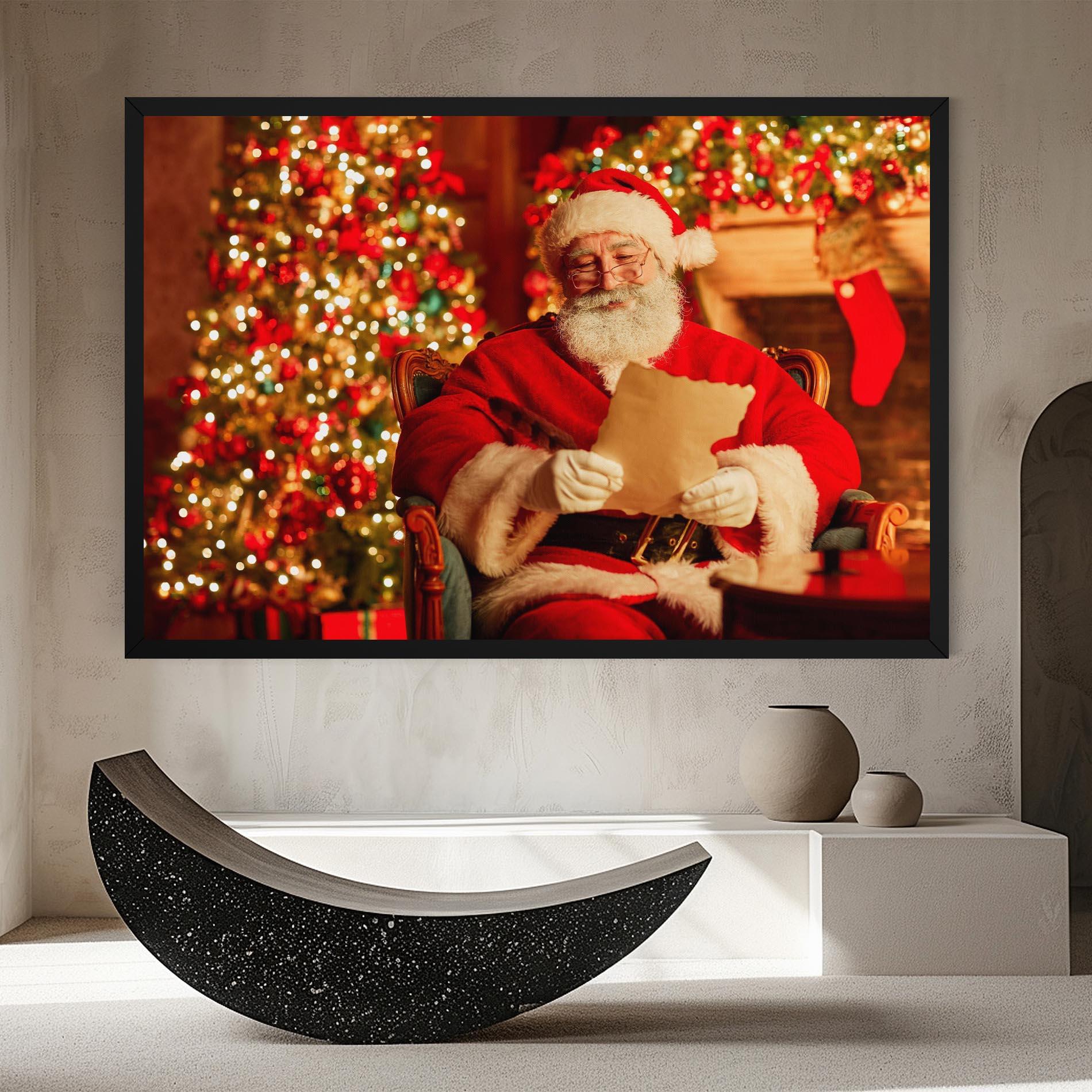 Leinwandbild Reading Christmas Letter mockup 8