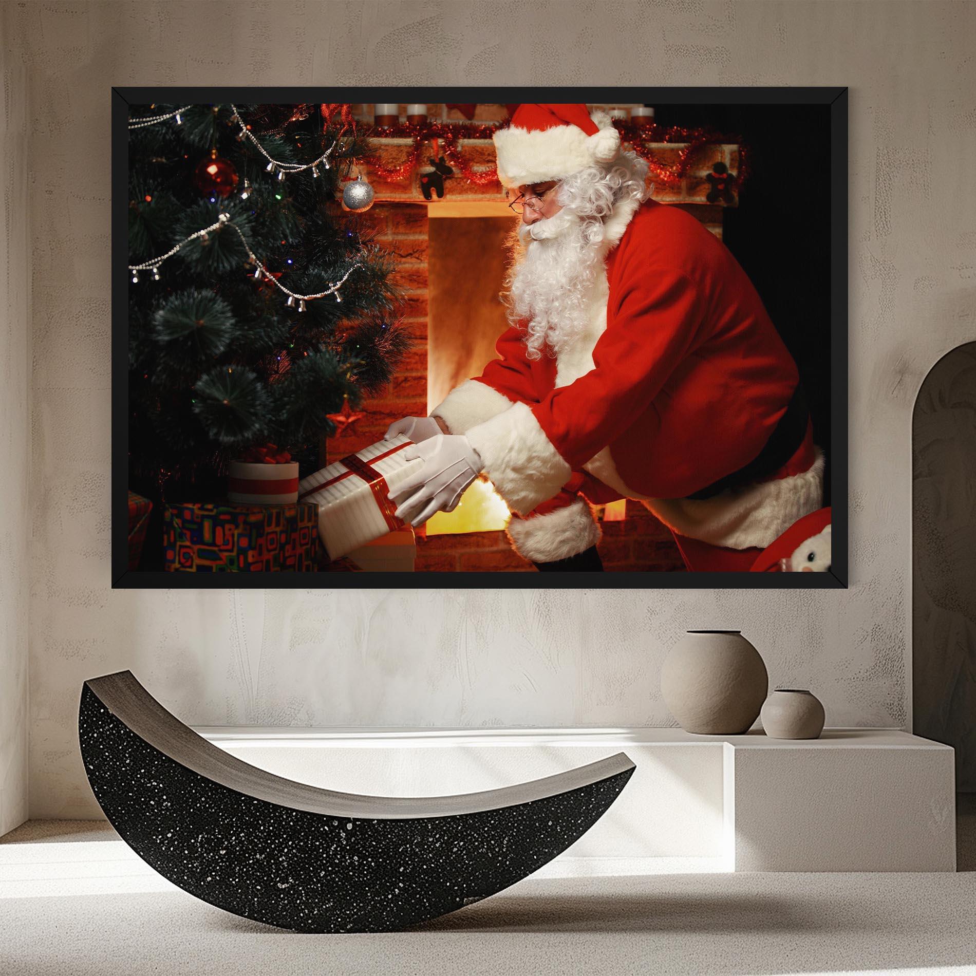 Leinwandbild Santa Brought Gifts mockup 8