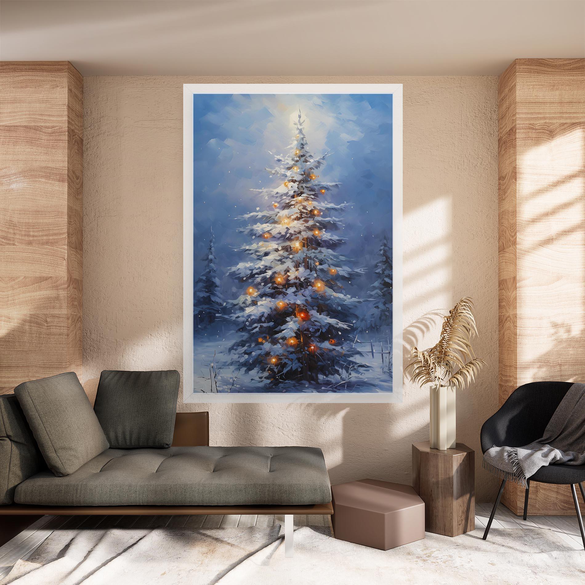 Leinwandbild Tall Slender Tree mockup 8