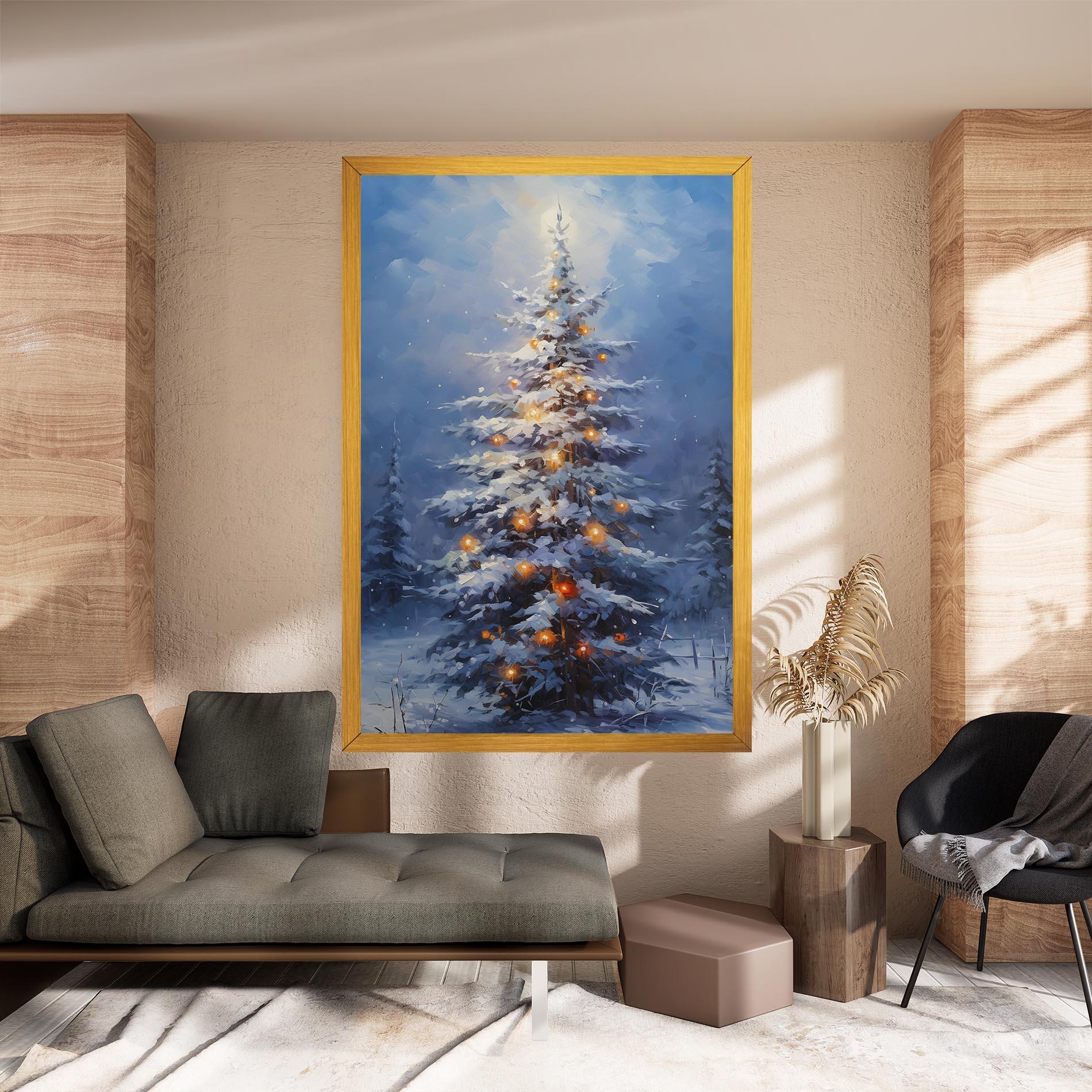 Leinwandbild Tall Slender Tree mockup 8