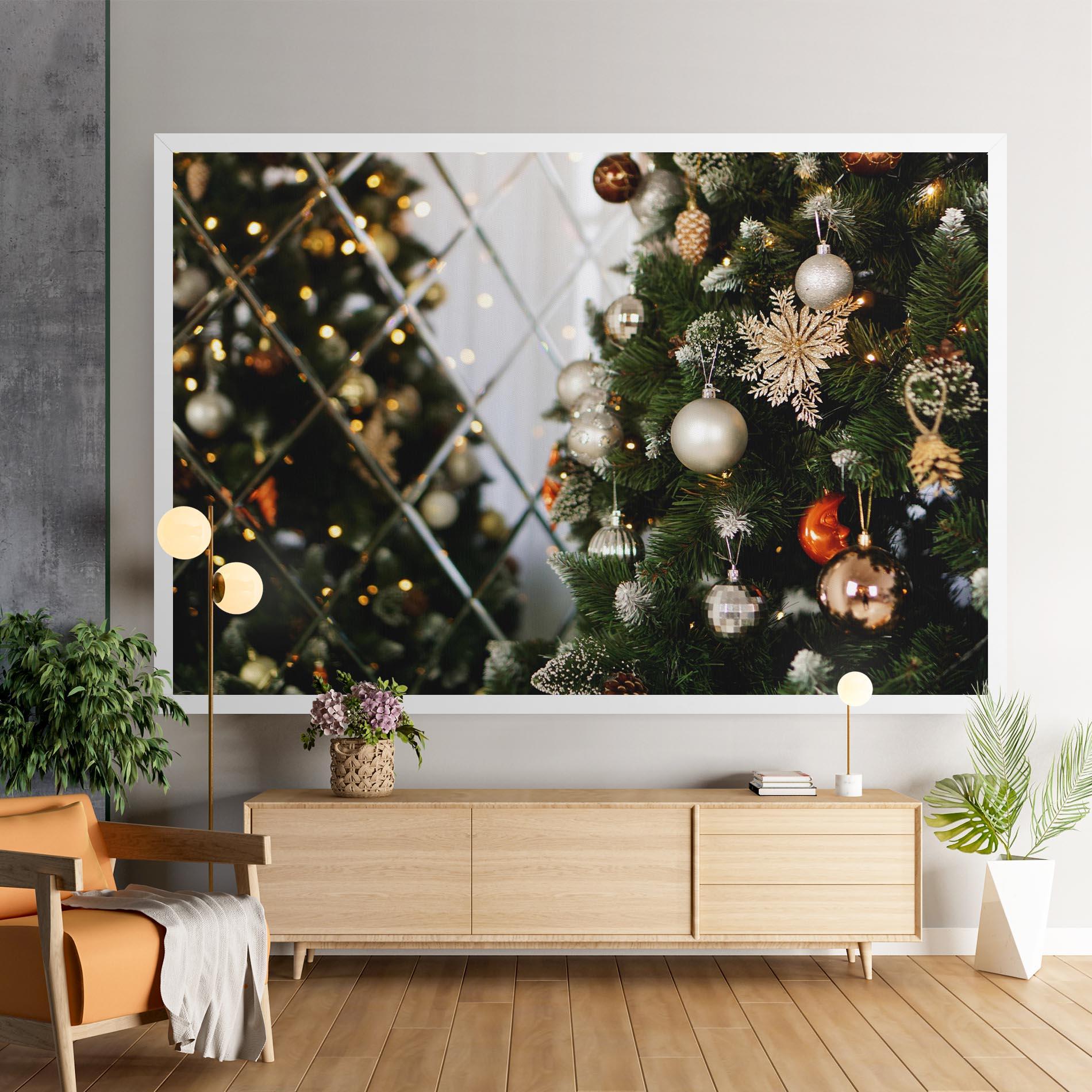 Leinwandbild Christmas Decor Tree mockup 9