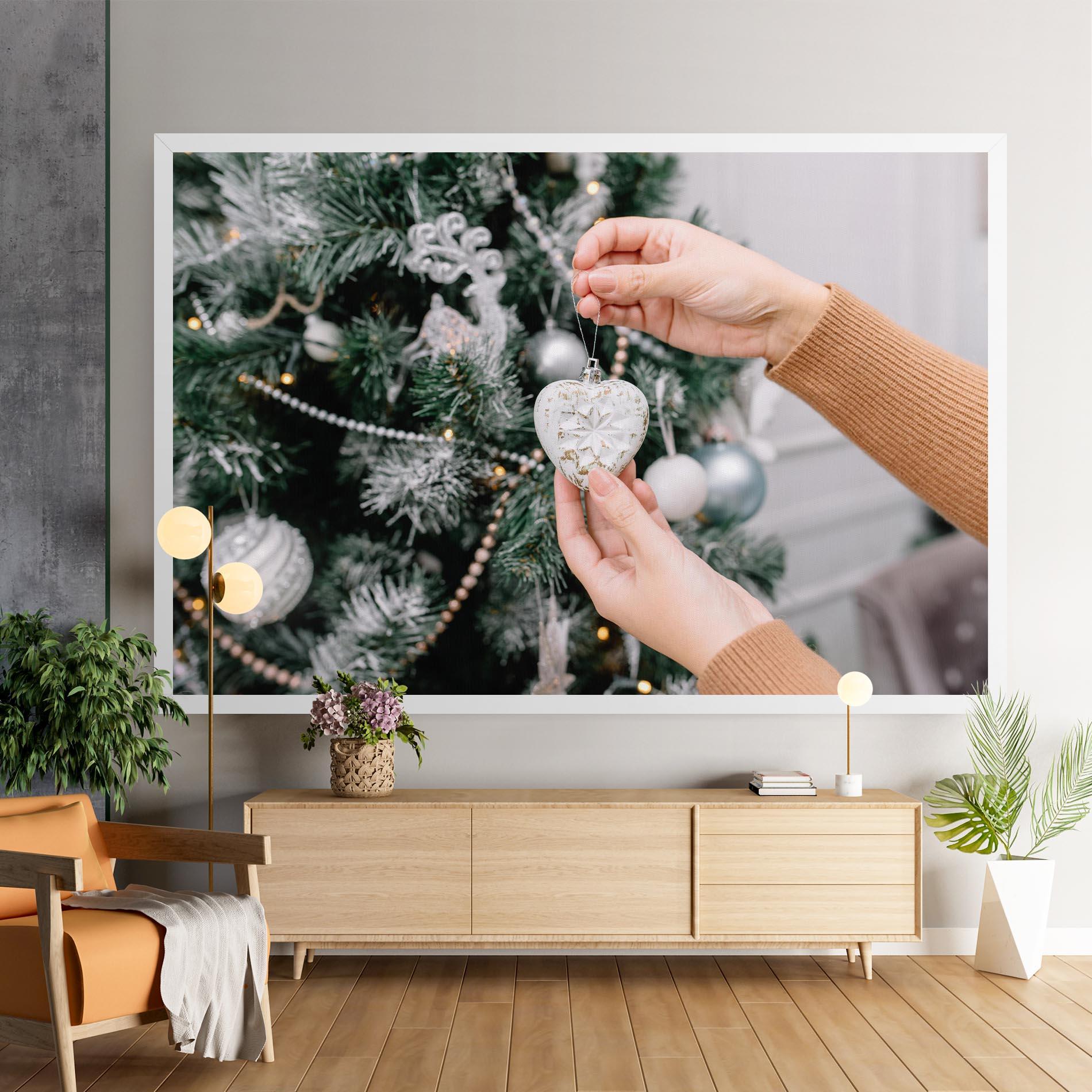 Leinwandbild Christmas Decorations mockup 9