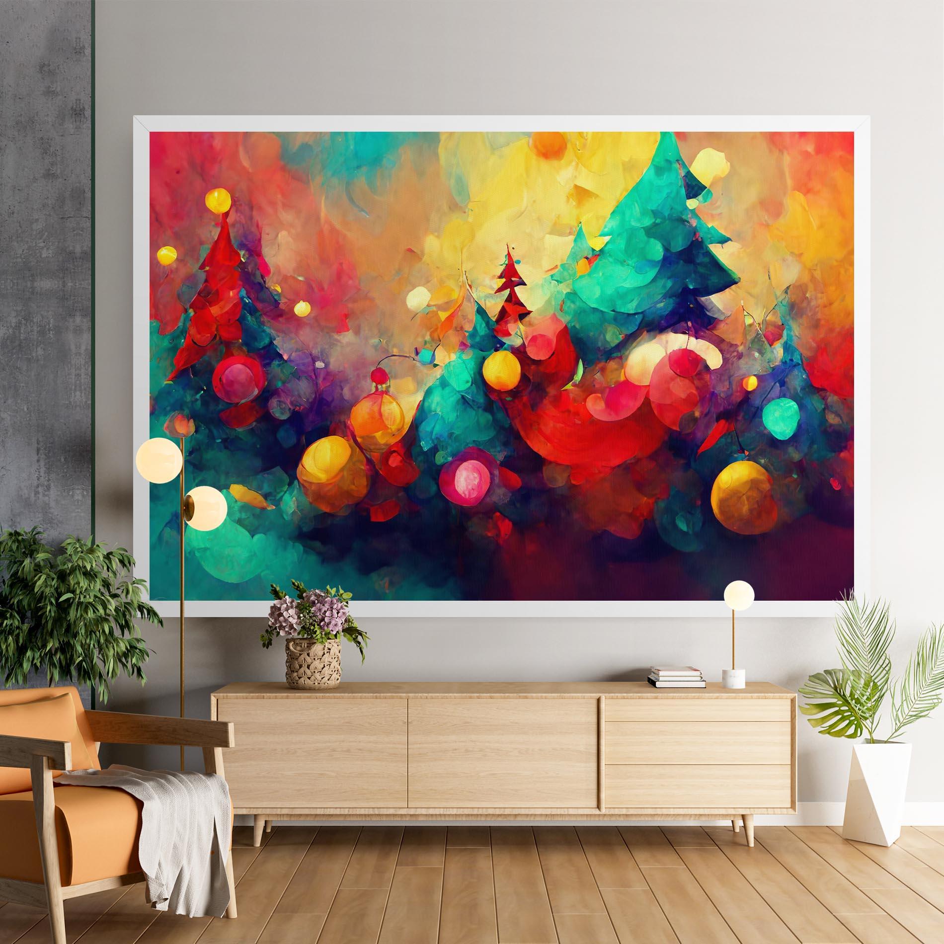 Leinwandbild Colorfull Winter mockup 9