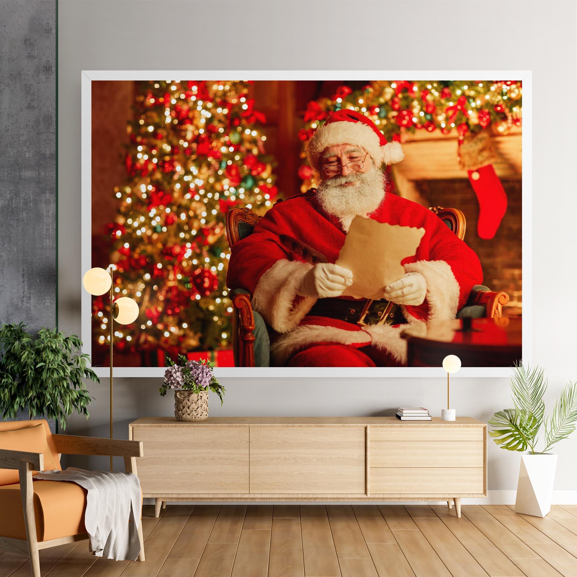 Leinwandbild Reading Christmas Letter mockup 9