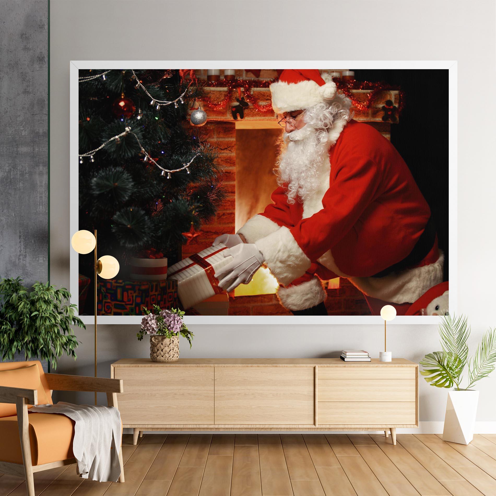 Leinwandbild Santa Brought Gifts mockup 9