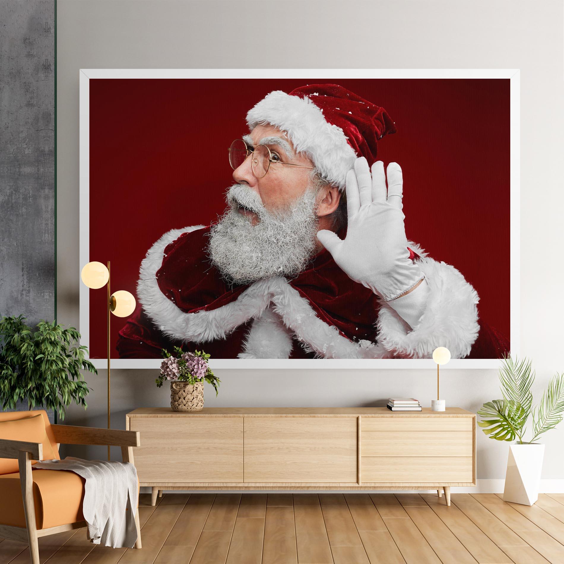 Leinwandbild Santa Cant Hear You mockup 9