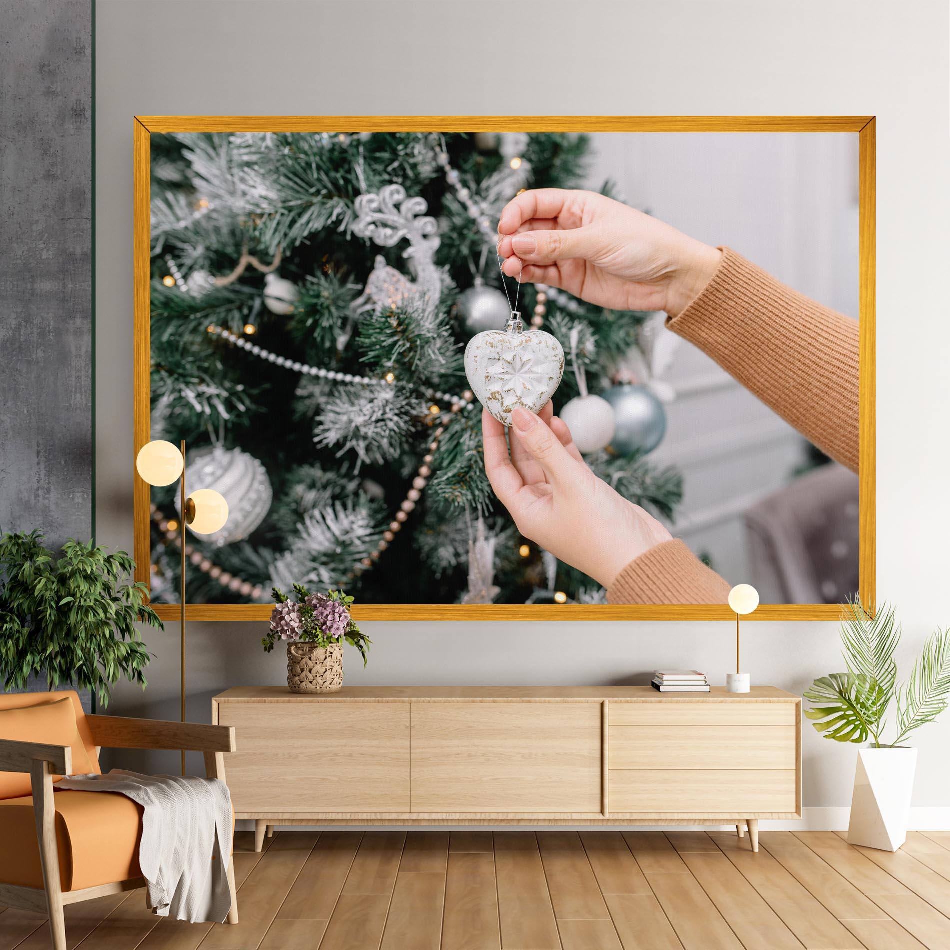 Leinwandbild Christmas Decorations mockup 9